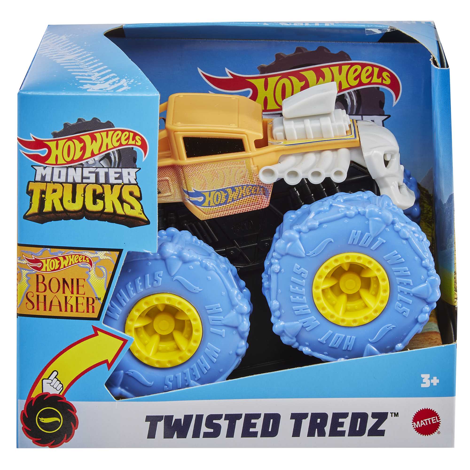 Hot Wheels? 1:43 Monster Trucks Rev Tredz? Trucks - Bone Shaker