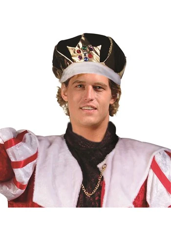 Adult King Crown - Purple Velvet