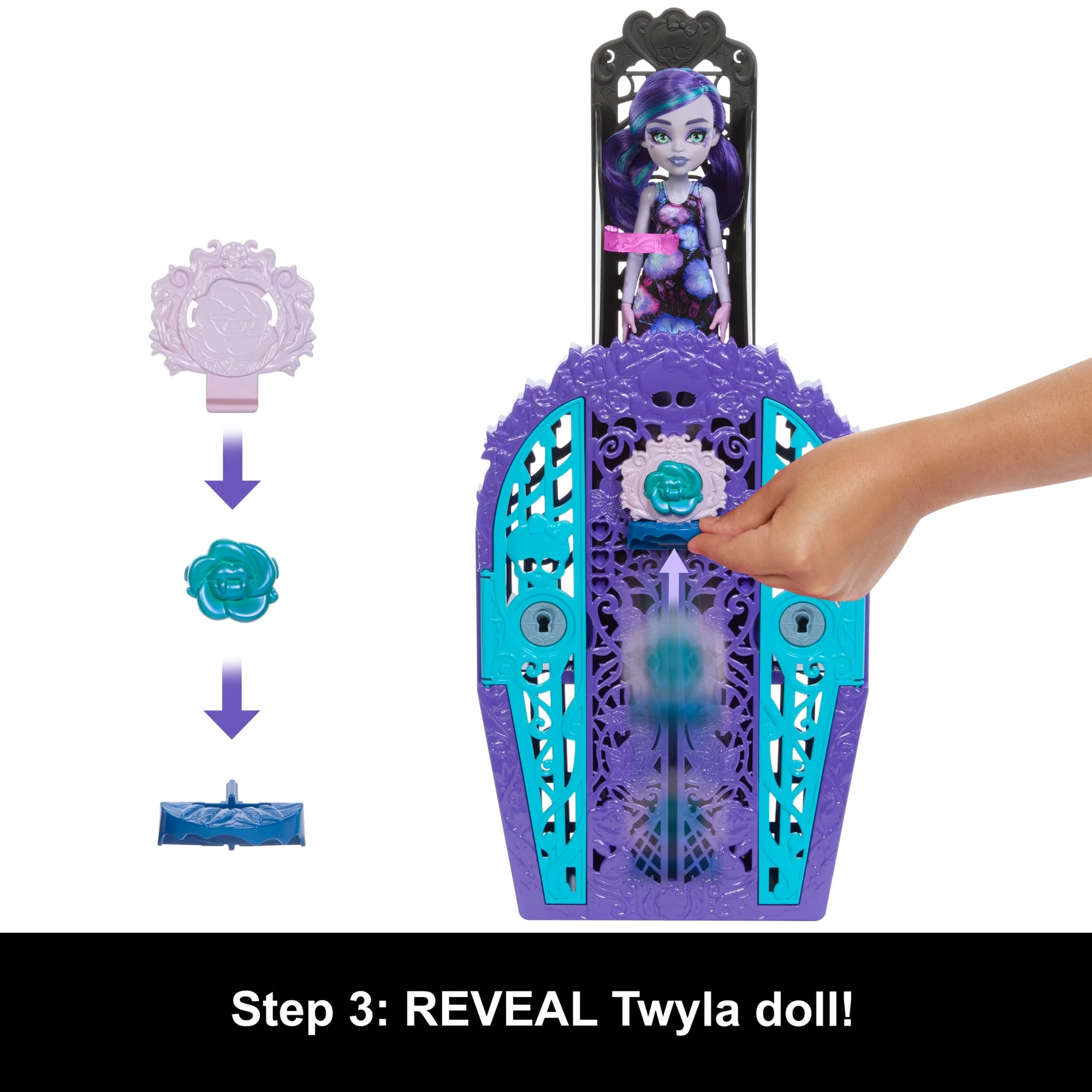 Monster High Skulltimate Secrets Garden Mysteries Playset, Twyla Doll With 19+ Surprises