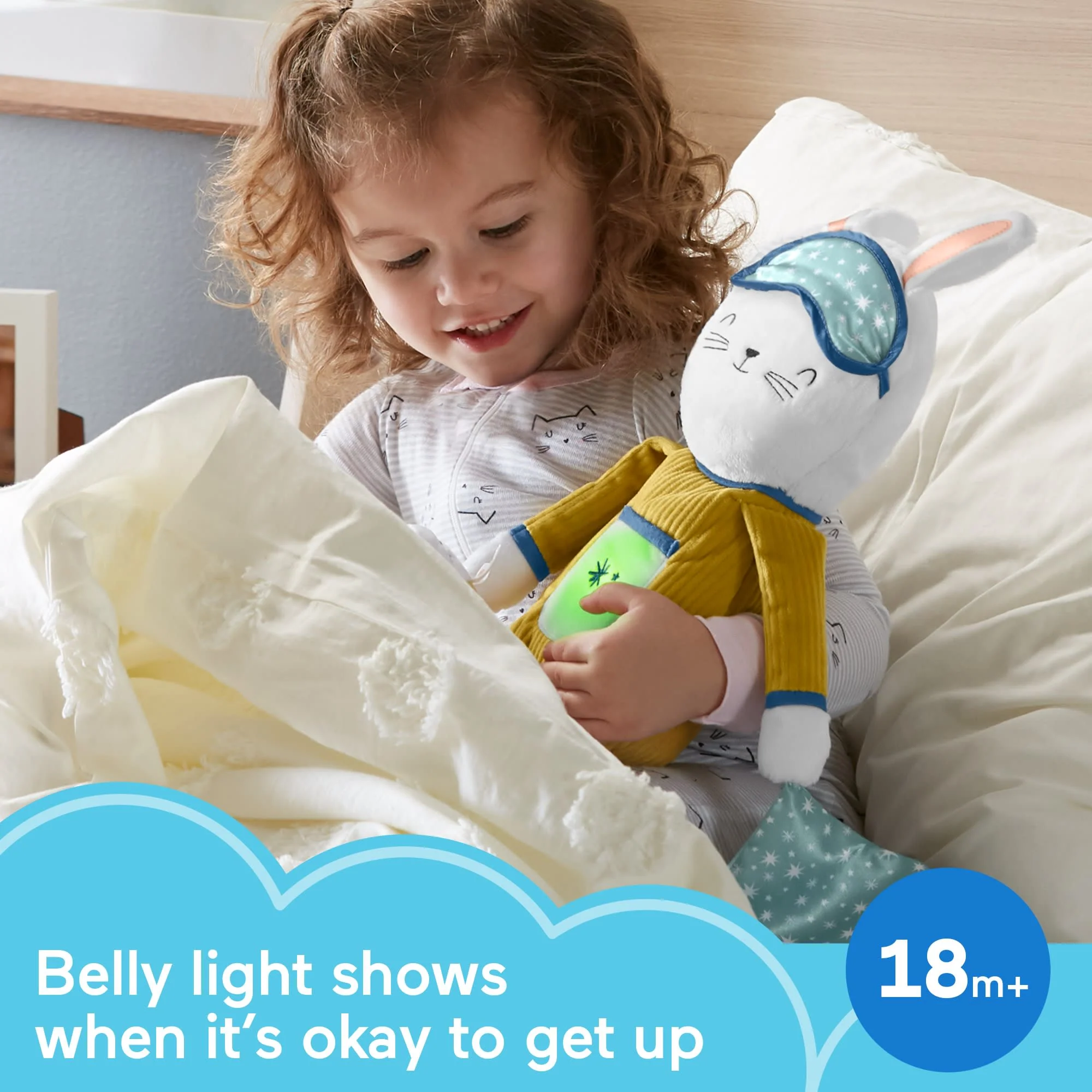 Fisher-Price Hoppy Dreams Soother & Sleep Trainer Plush Musical Toy For Toddlers
