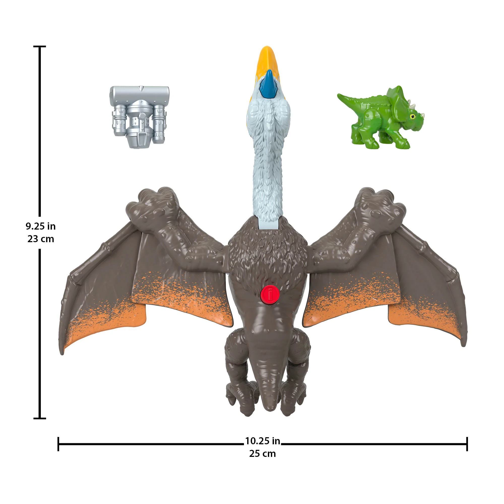 Imaginext Jurassic World Dominion Quetzal Dinosaur Toy With Soaring Action, 3 Piece Preschool Toys