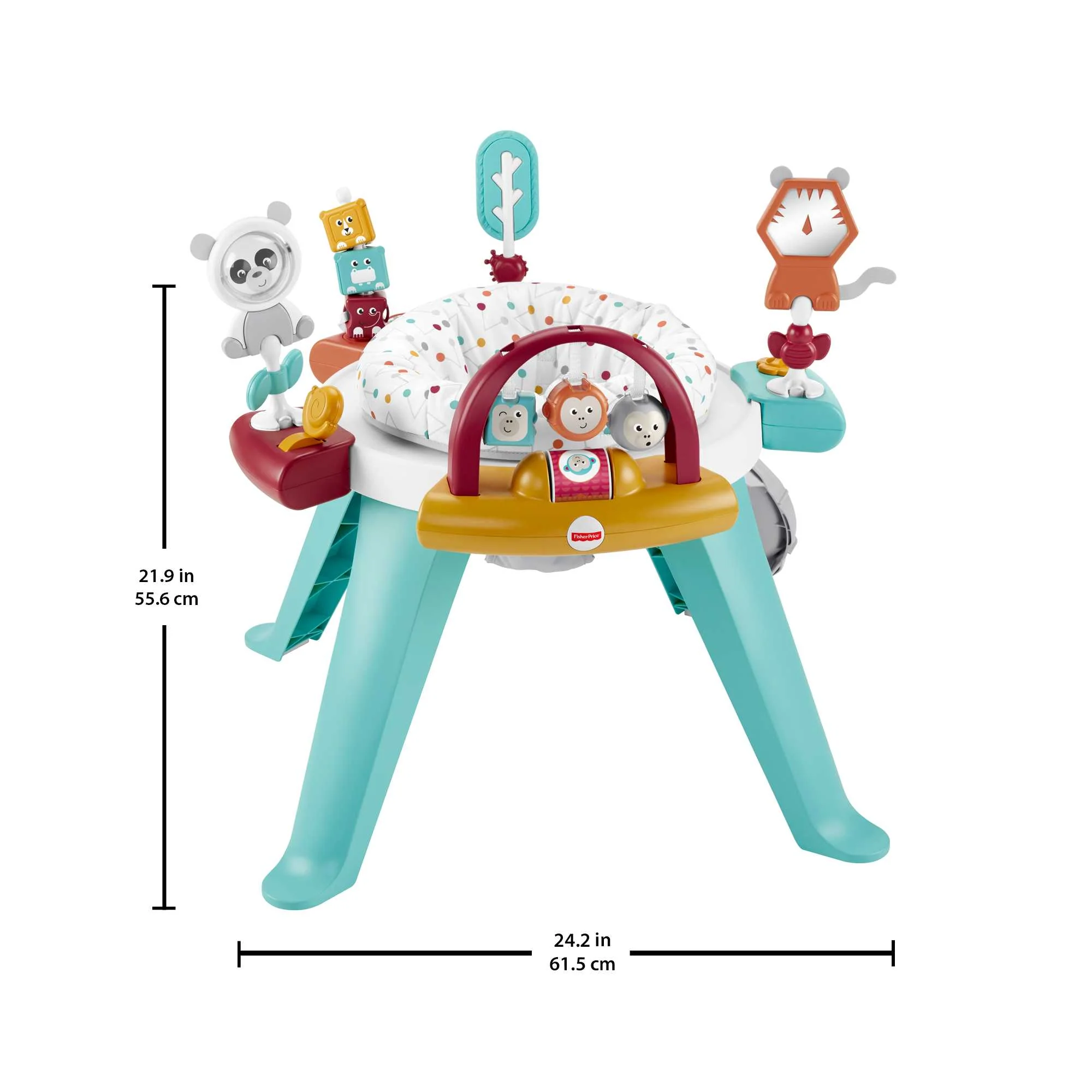 Fisher-Price 3-in-1 Spin & Sort Activity Center - Watermelon Mint