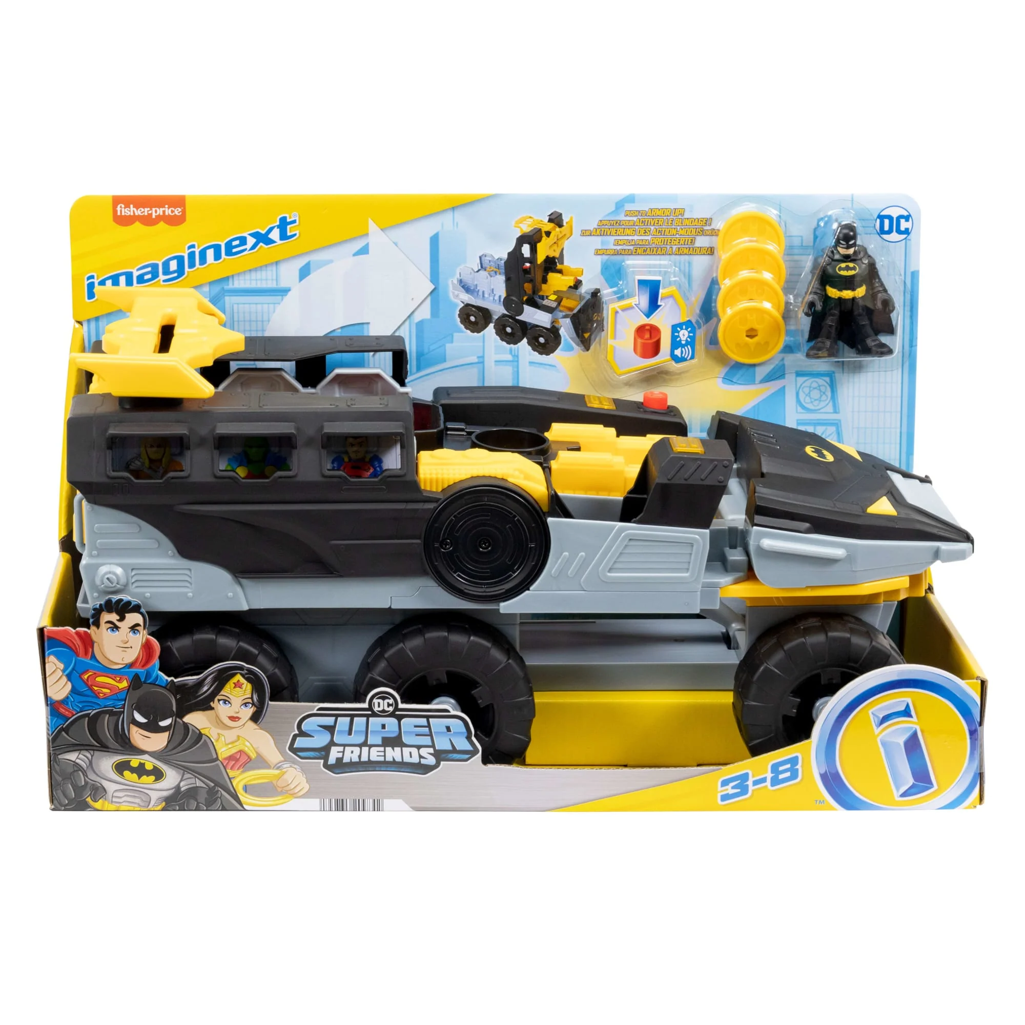 Imaginext DC Super Friends Transforming Bat-Tank With Batman Figure, Lights & Sounds