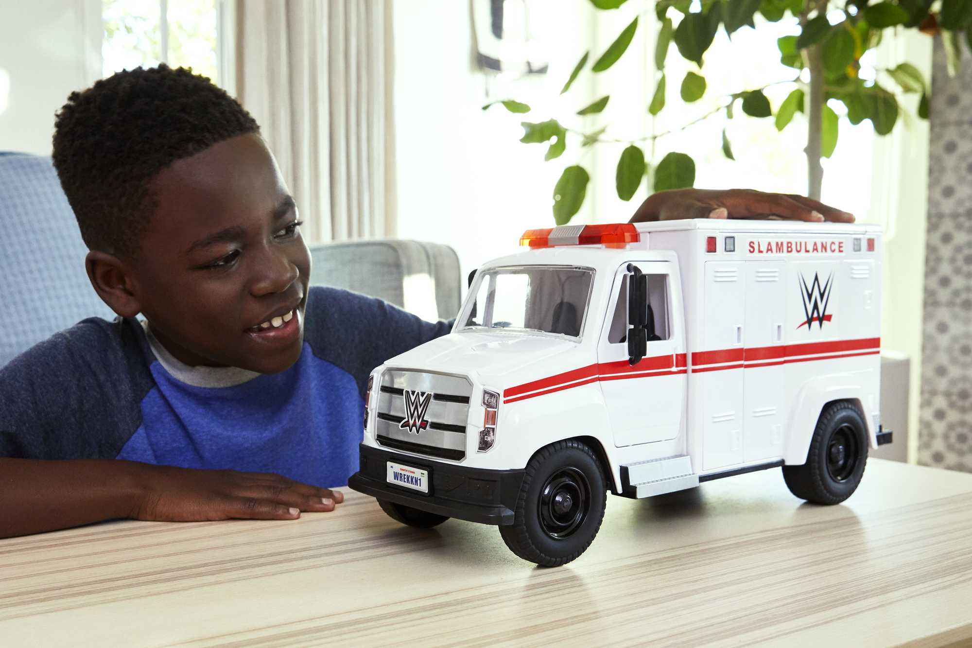 WWE Action Figure Vehicle Wrekkin Slambulance Ambulance