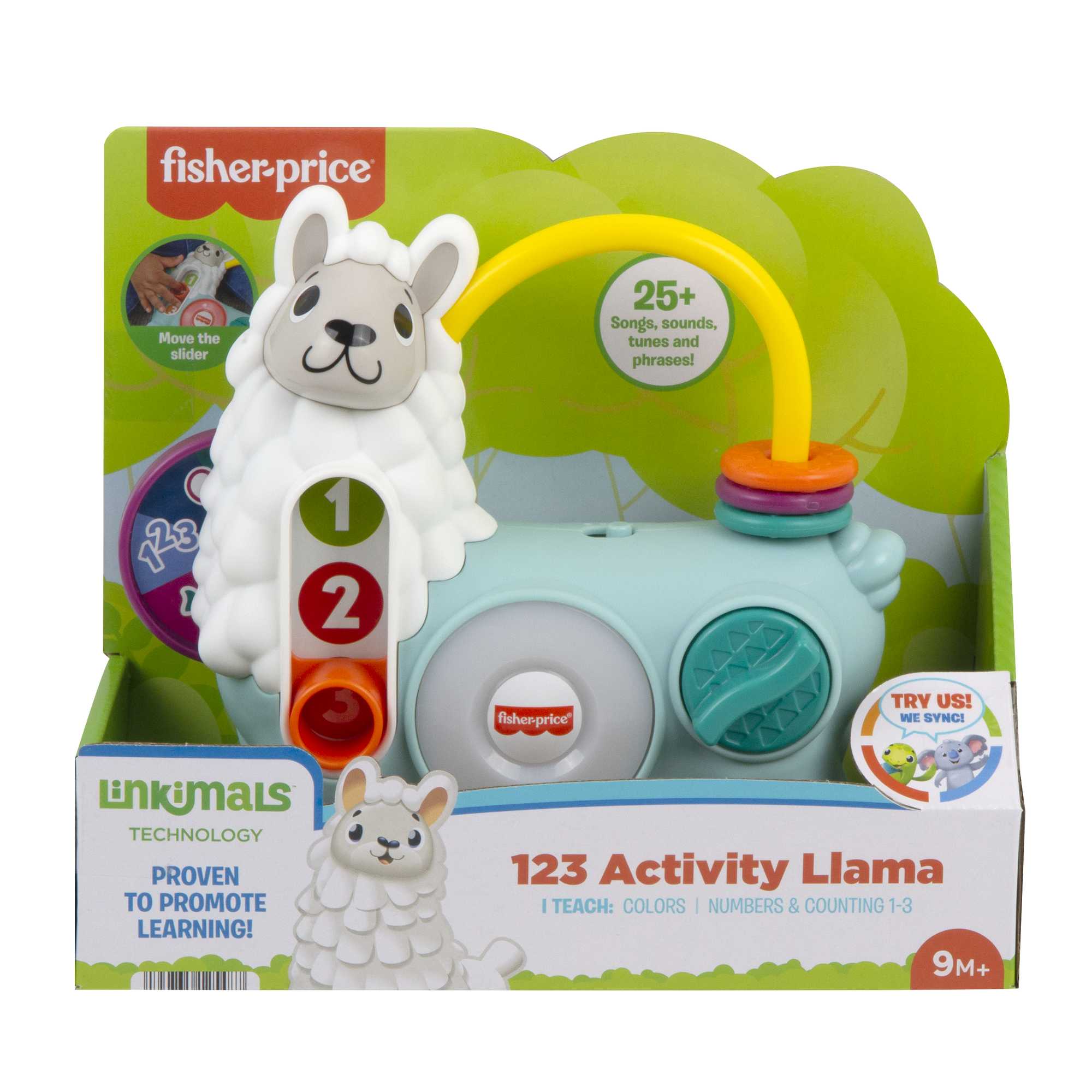 Fisher-Price Linkimals Baby Learning Toy With Lights And Music, 123 Activity Llama - French Version