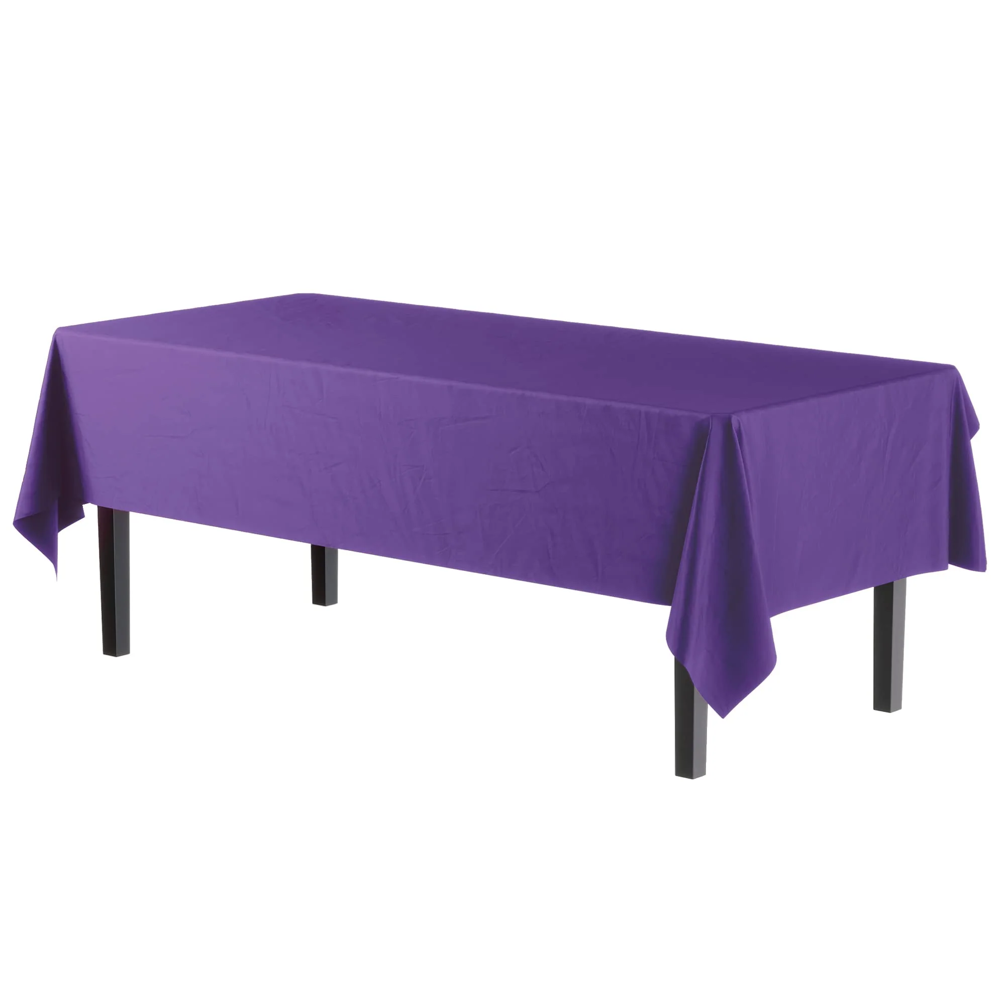Purple Plastic Table Cover