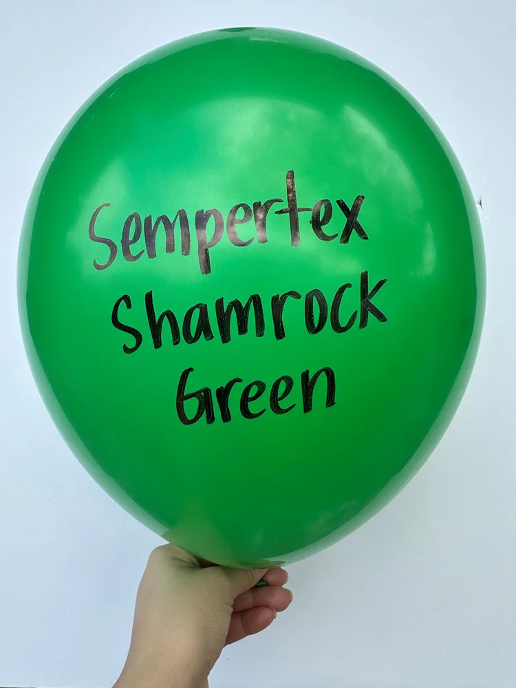 24 inch Sempertex Deluxe Shamrock Green Latex Balloons 10ct