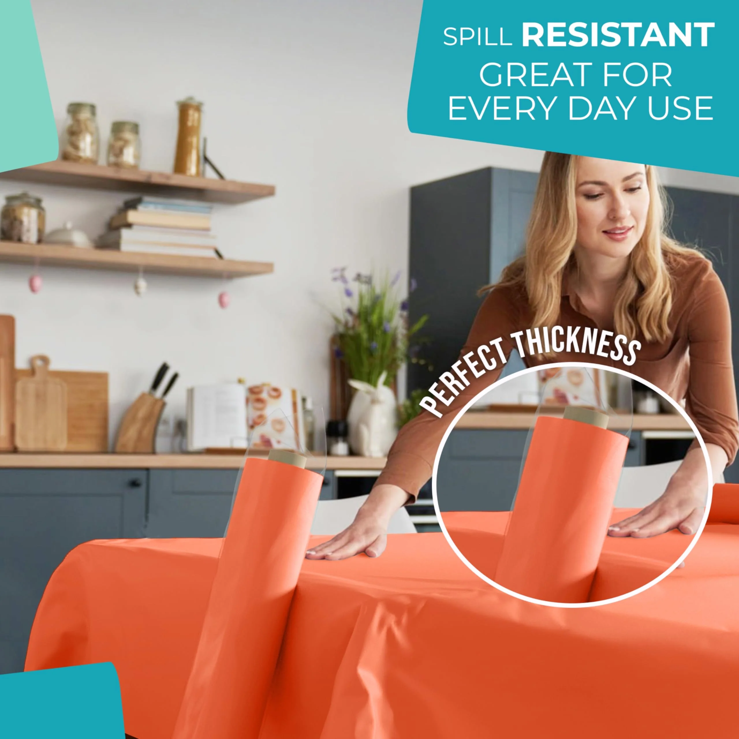 40 In. x 300 Ft. Premium Orange Table Roll