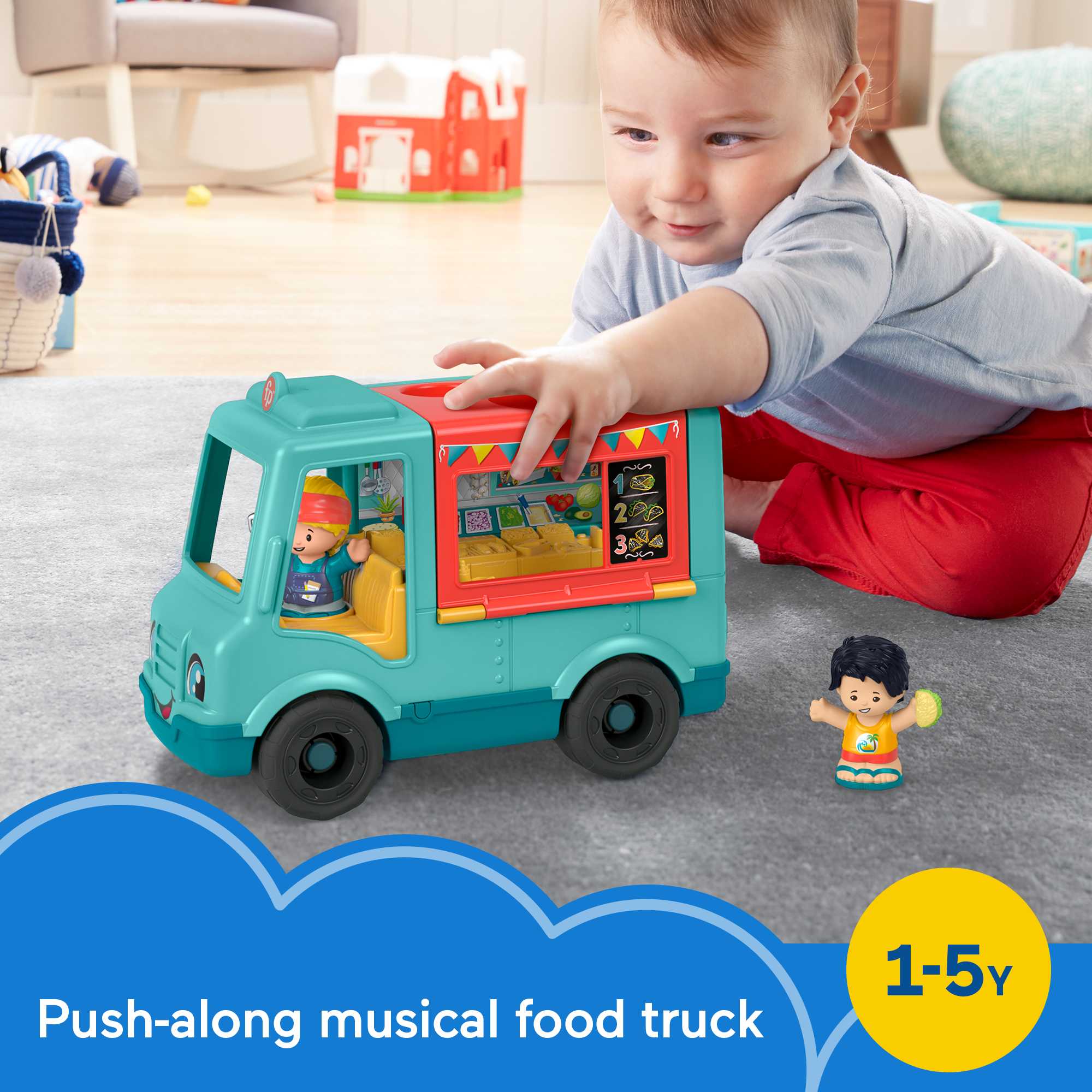 Fisher-Price Little People Serve It Up Food Truck - English & French Version