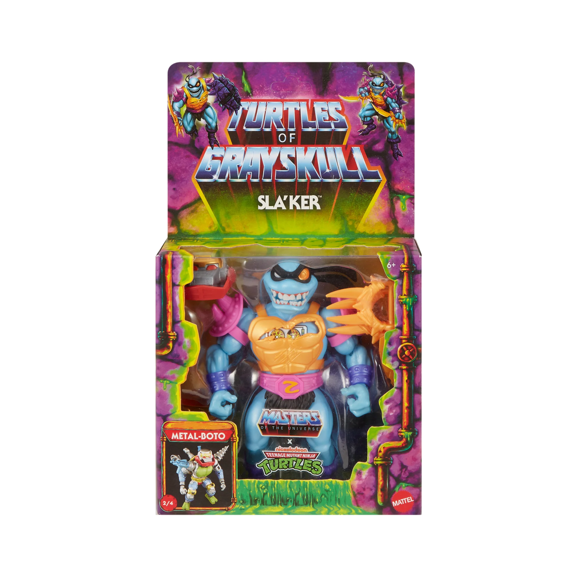 Masters Of Universe Origins Turtles Grayskull Deluxe Sla��Ker Action Figure, Motu TMNT Toy