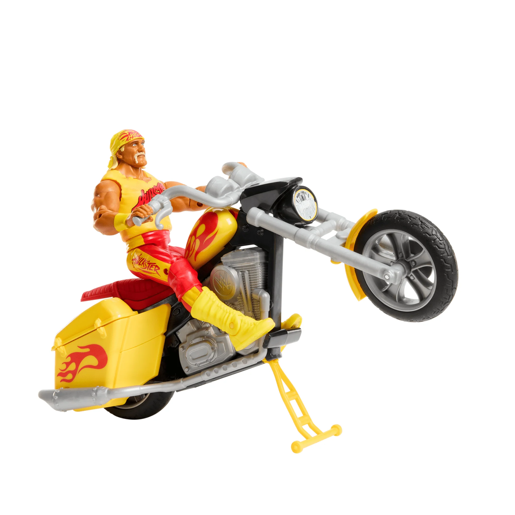 WWE Action Figure Vehicle Wrekkin Python Power Slamcycle With Hulk Hogan Action Figure