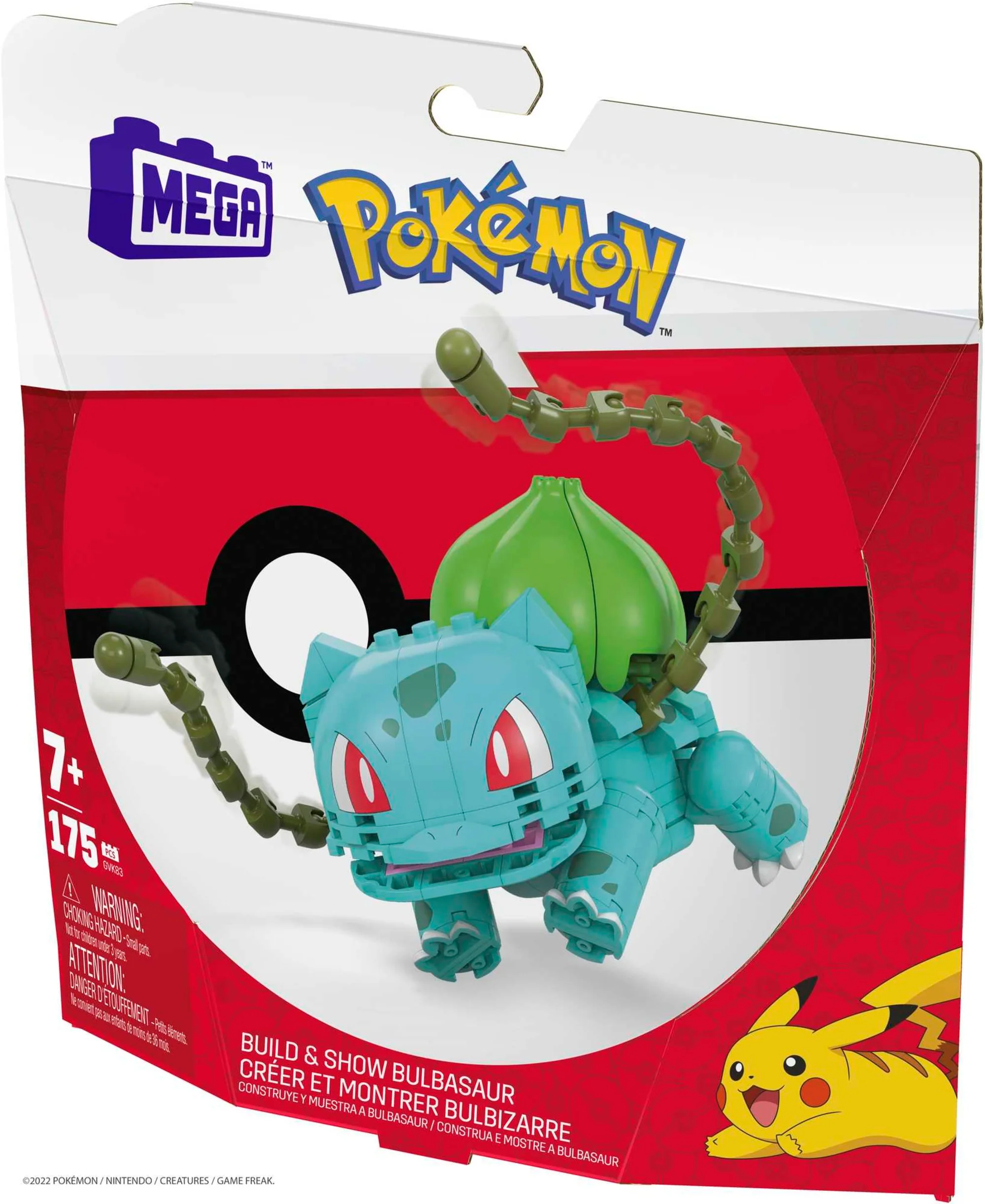 MEGA Pokemon Bulbasaur Construction Set, Building Toys For Kids