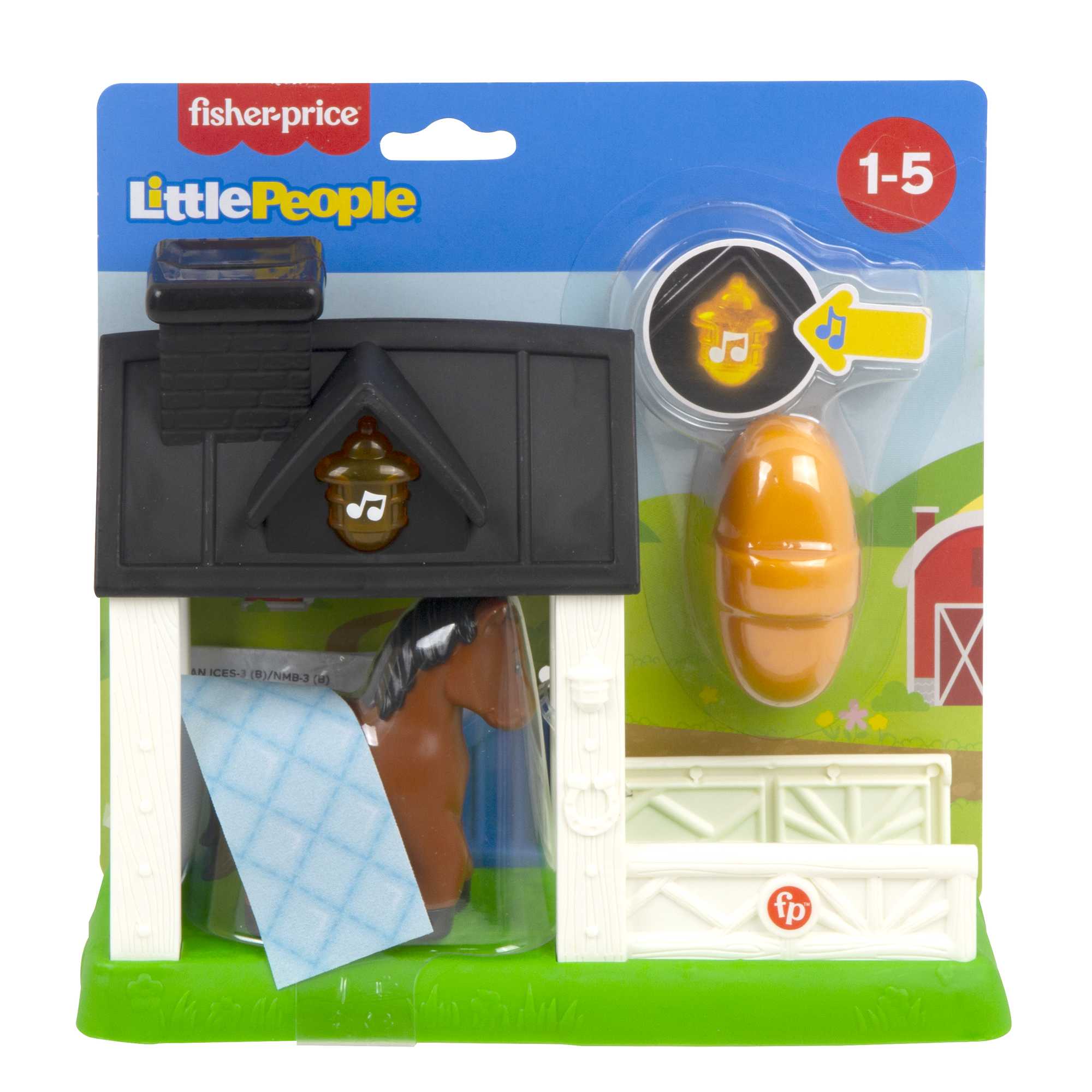Fisher-Price Little People Stable Playset With Light Sounds And Horse Figure, Toddler Toy