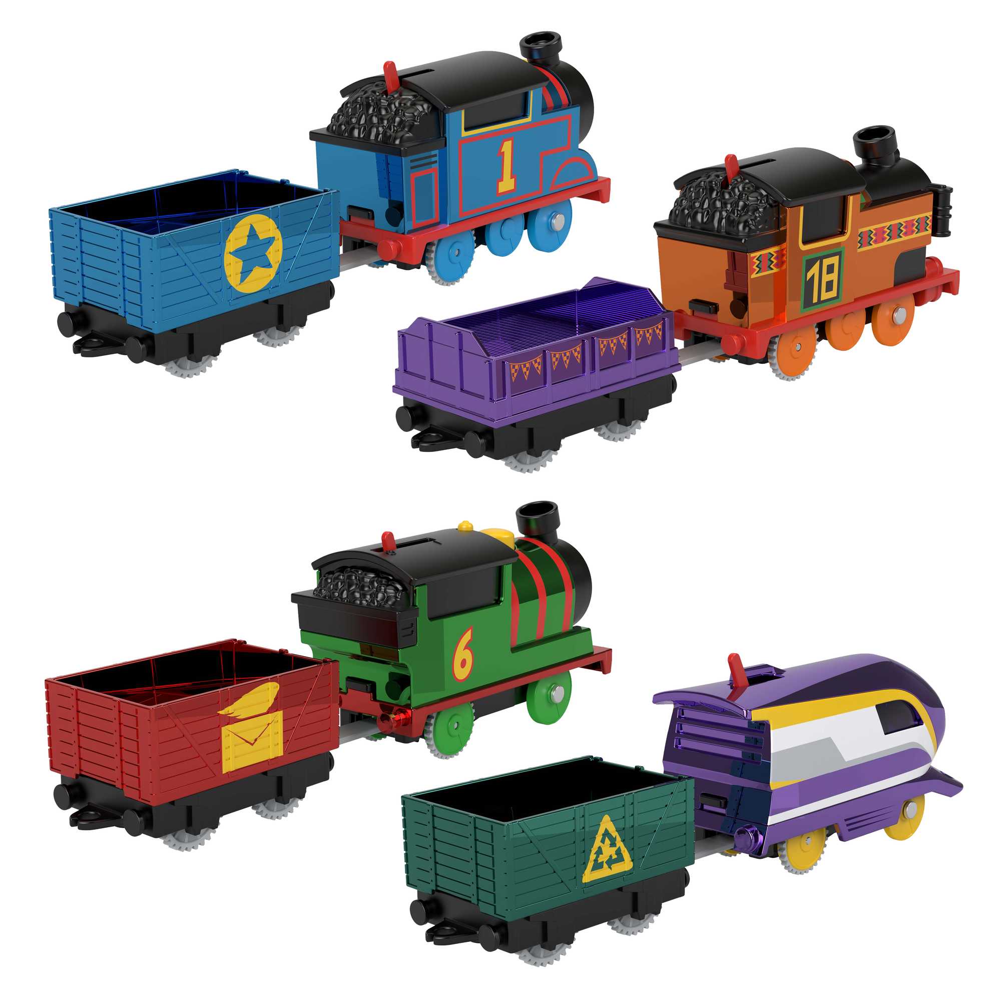 Fisher-Price Thomas & Friends Thomas, Nia, Percy, & Kana