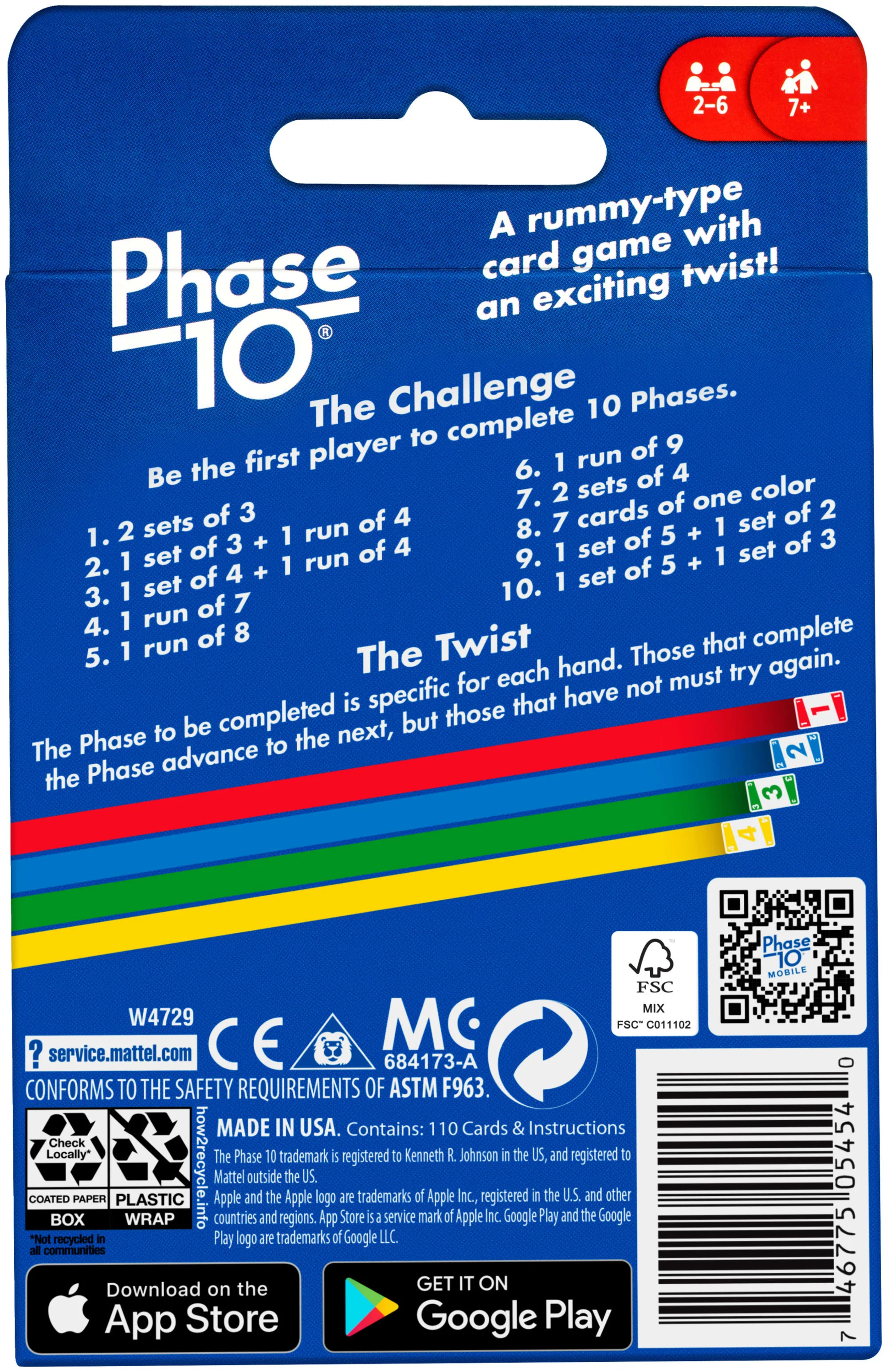 Phase 10 Card Game
