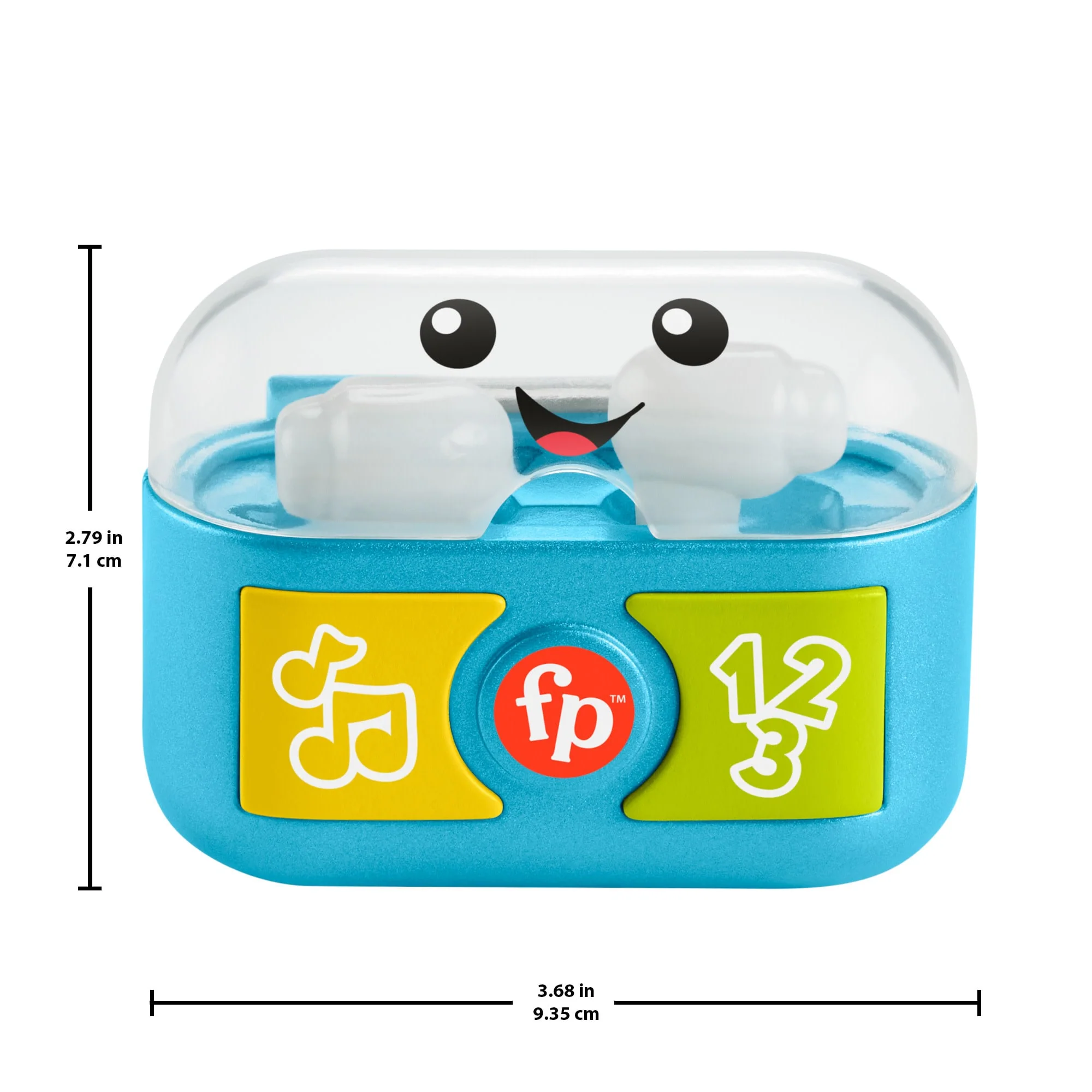 Fisher-Price Laugh & Learn Play Along Ear Buds Baby Musical Learning Toy, Multilanguage Version