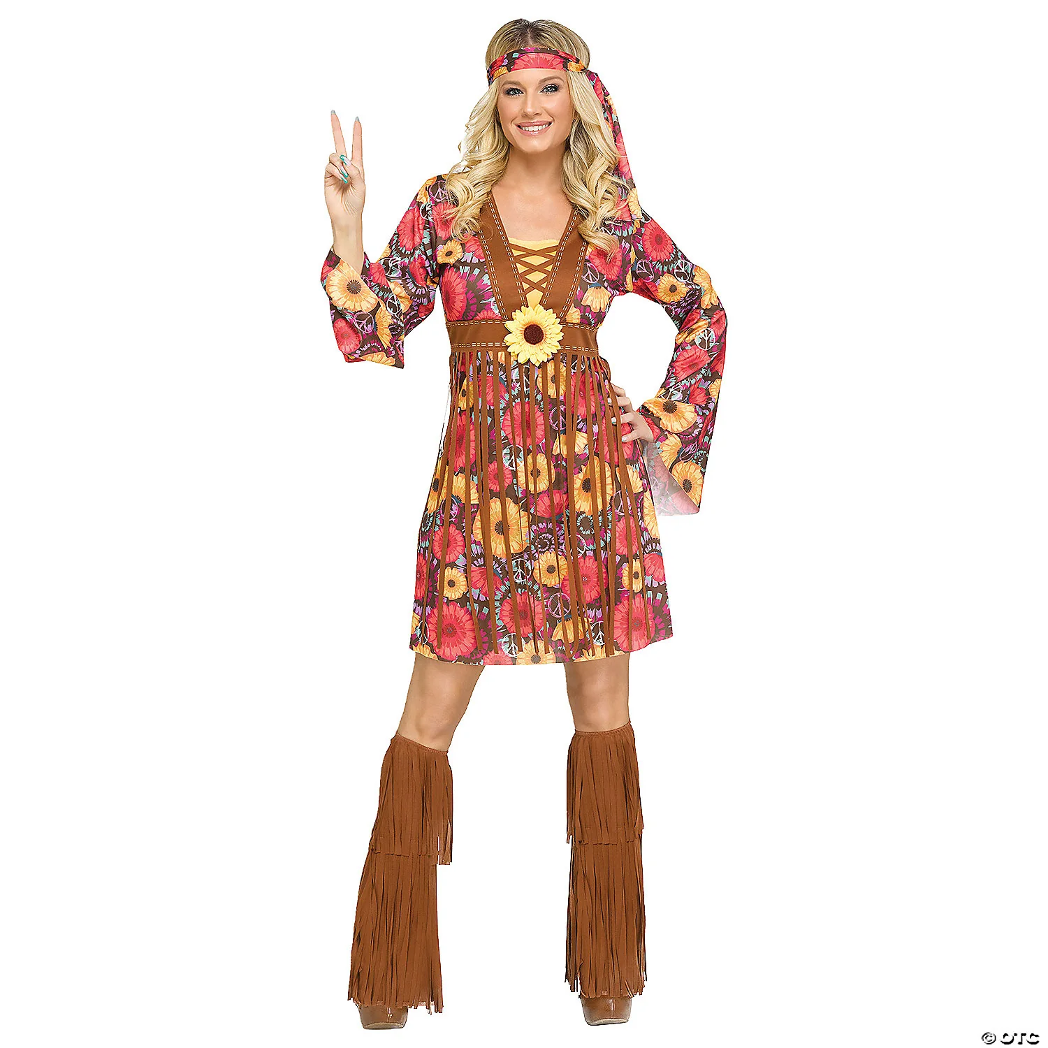 Adult Flower Power Hippie Costume