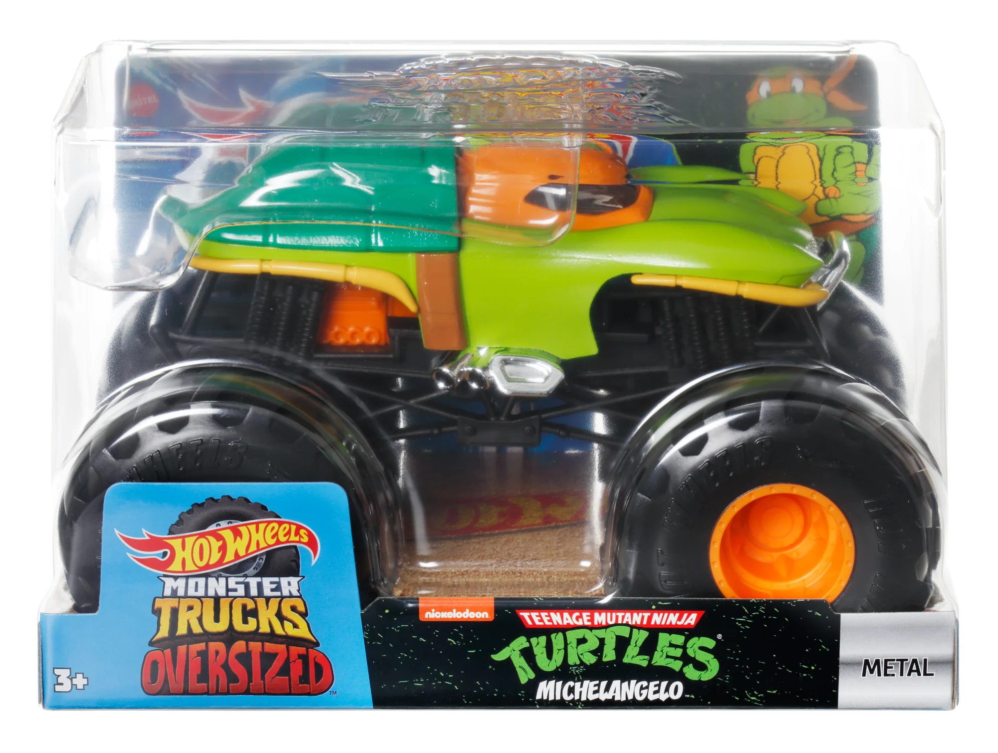 Hot Wheels Monster Trucks Ve��culo de Brinquedo Michaelangelo Escala 1:24