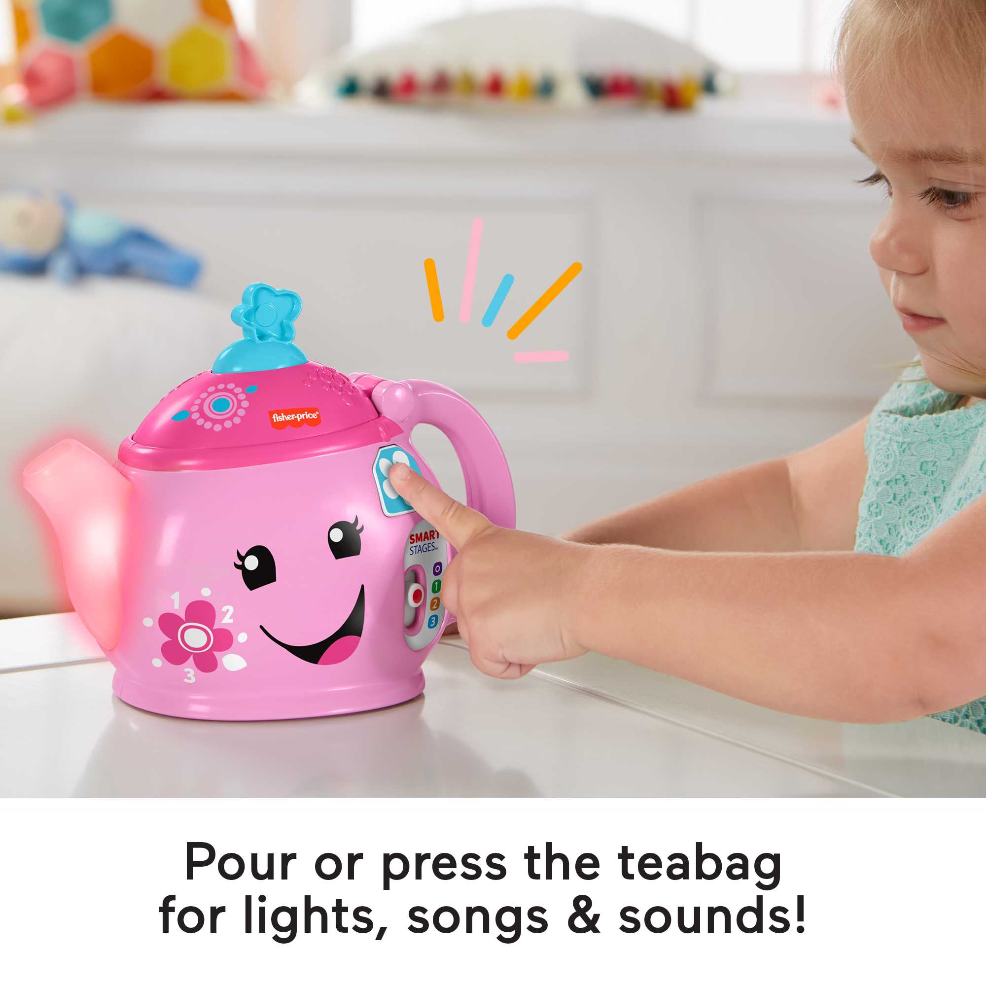 Laugh & Learn Sweet Manners Tea Set, Interactive Toddler Toy