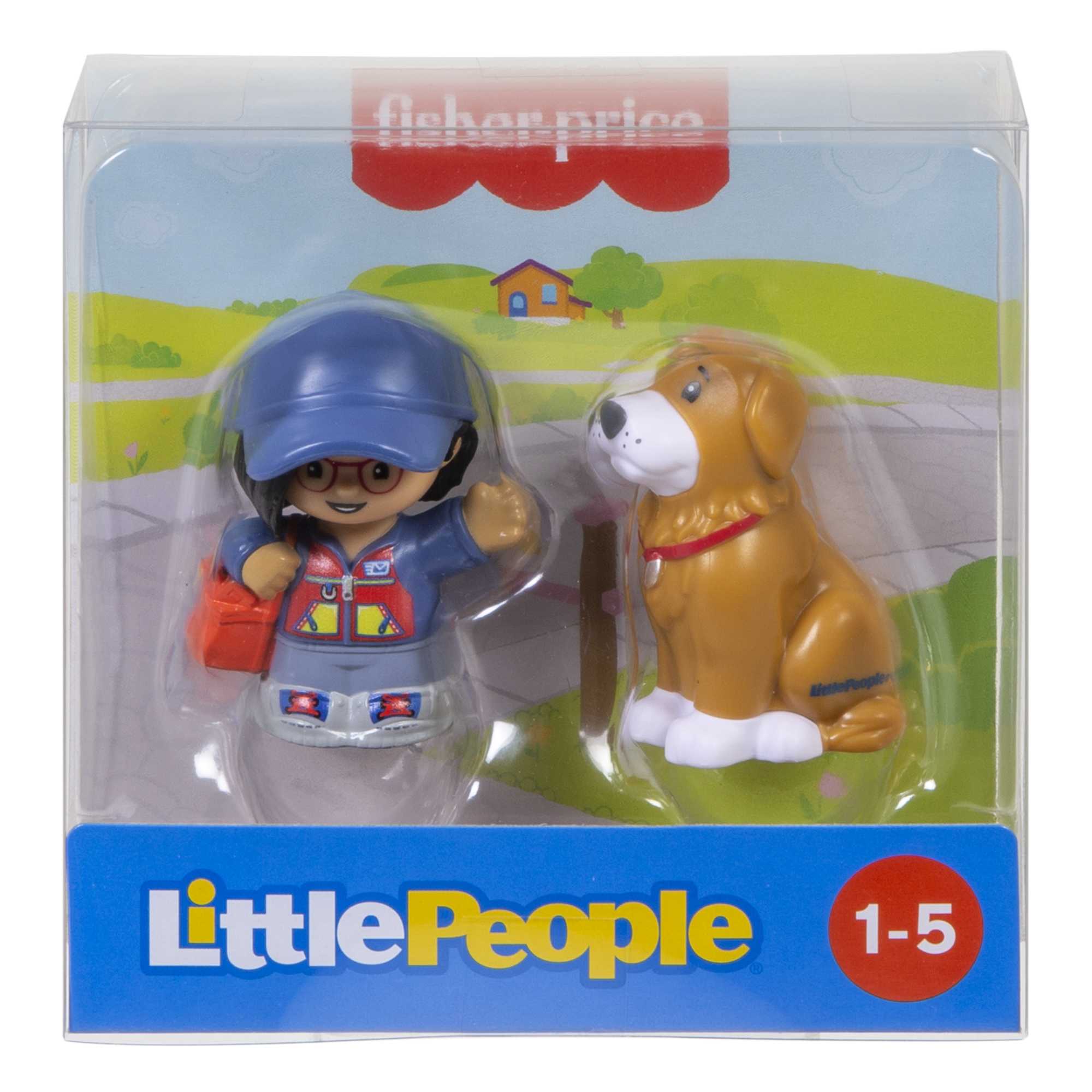 Fisher-Price Little People Mailperson And Dog