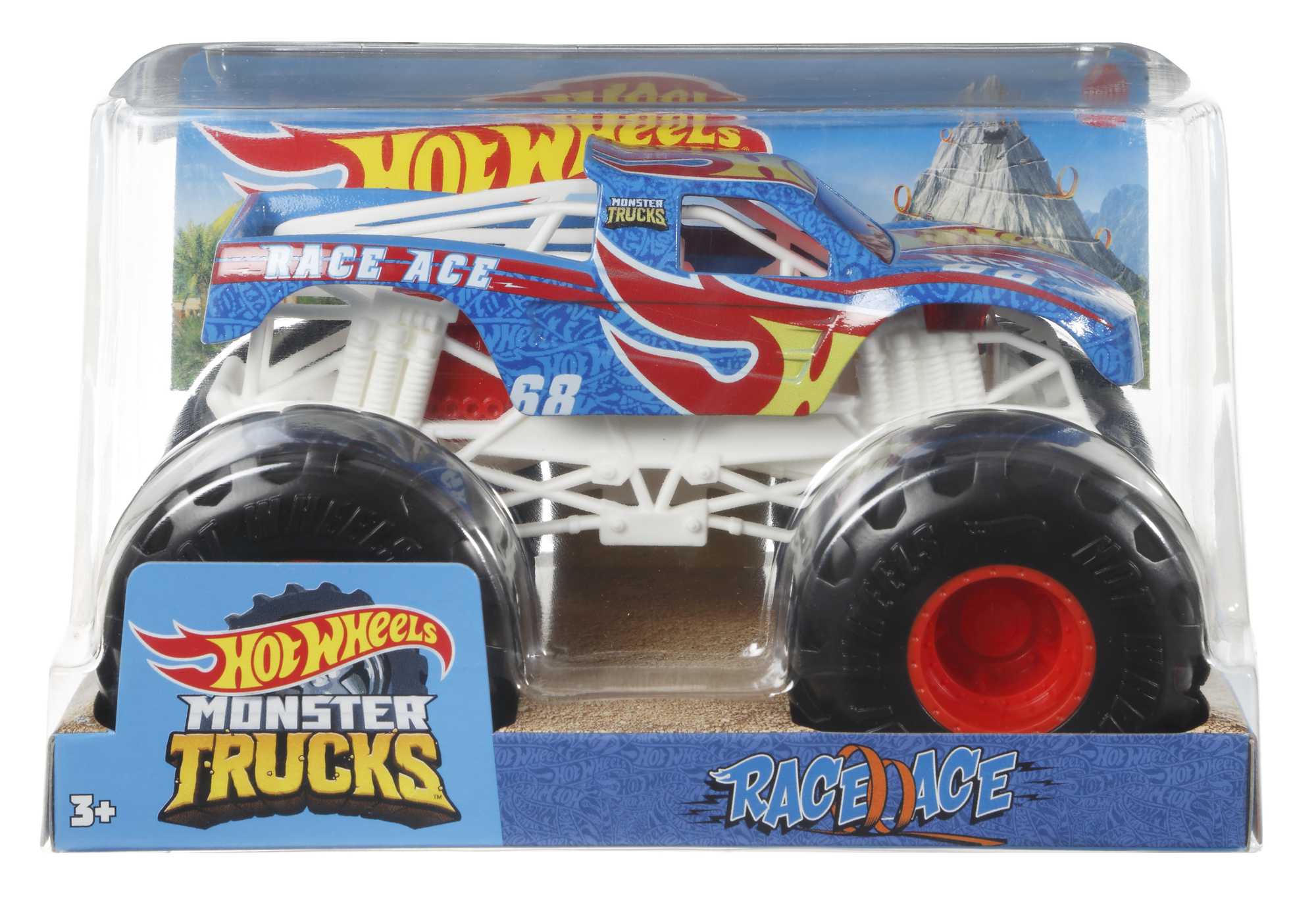Hot Wheels Monster Trucks Ve��culo de Brinquedo Race Ace Escala 1:24