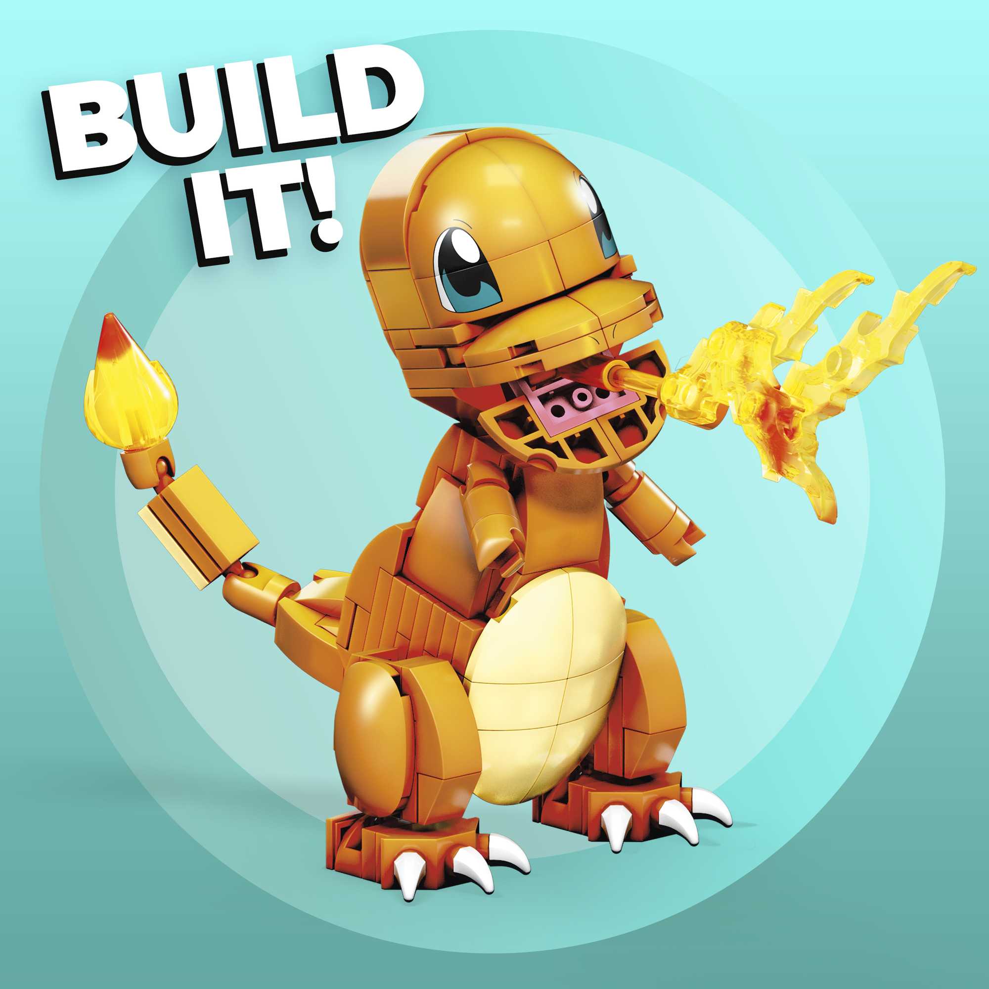 MEGA Pok��mon Build & Show Charmander Toy Building Set, 4 inches Tall,