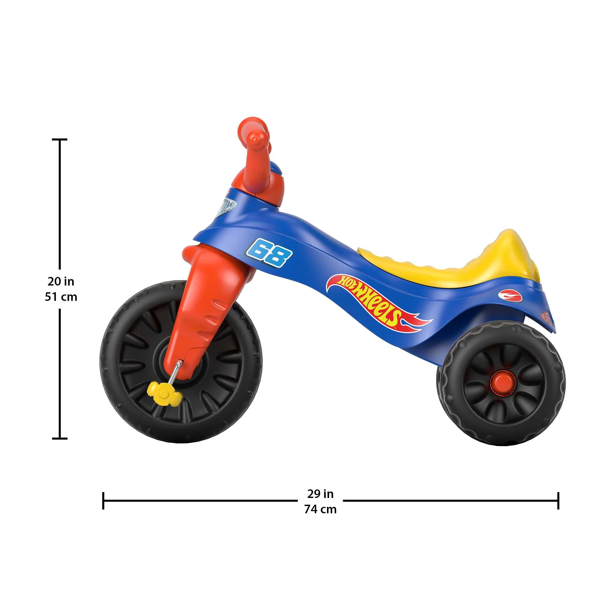 Fisher-Price Hot Wheels Tough Trike Toddler Tricycle With Handlebar Grips
