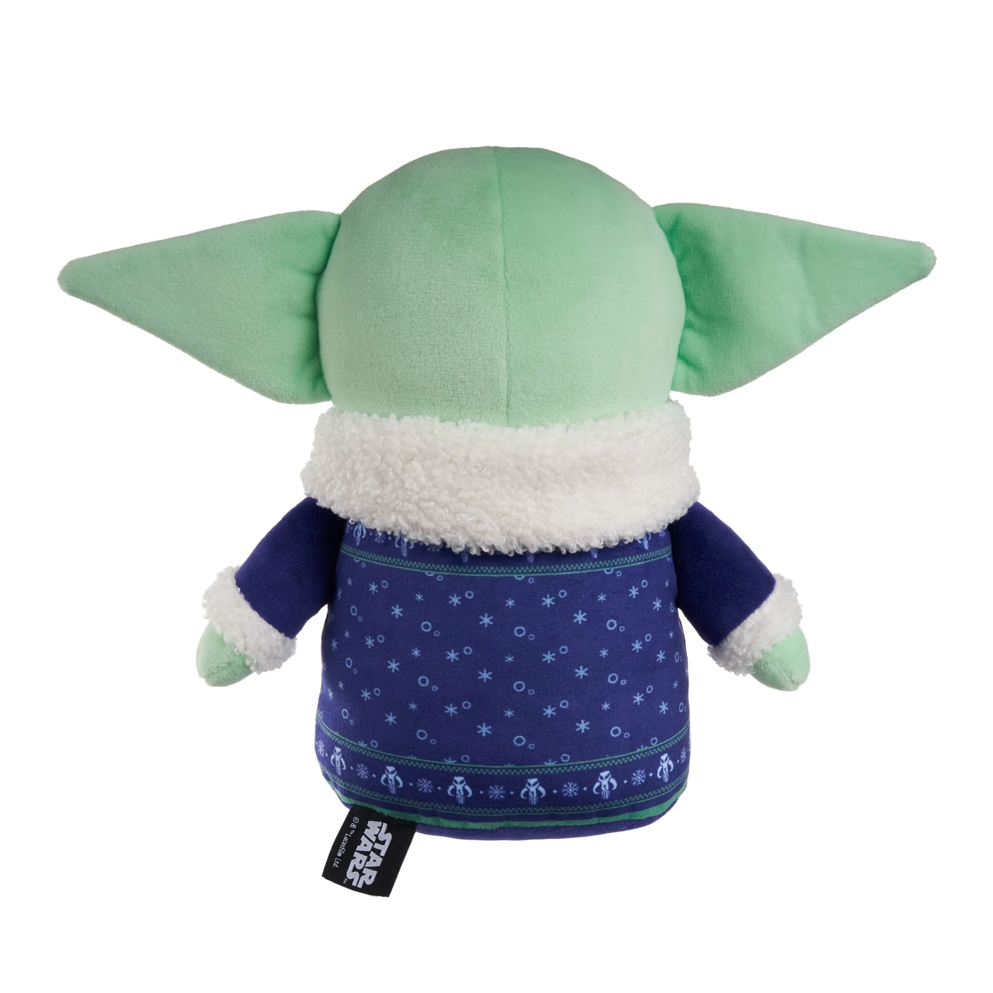Star Wars Grogu Plush Toy Wearing Holiday Sweater, Inspired By Star Wars: The Mandalorian