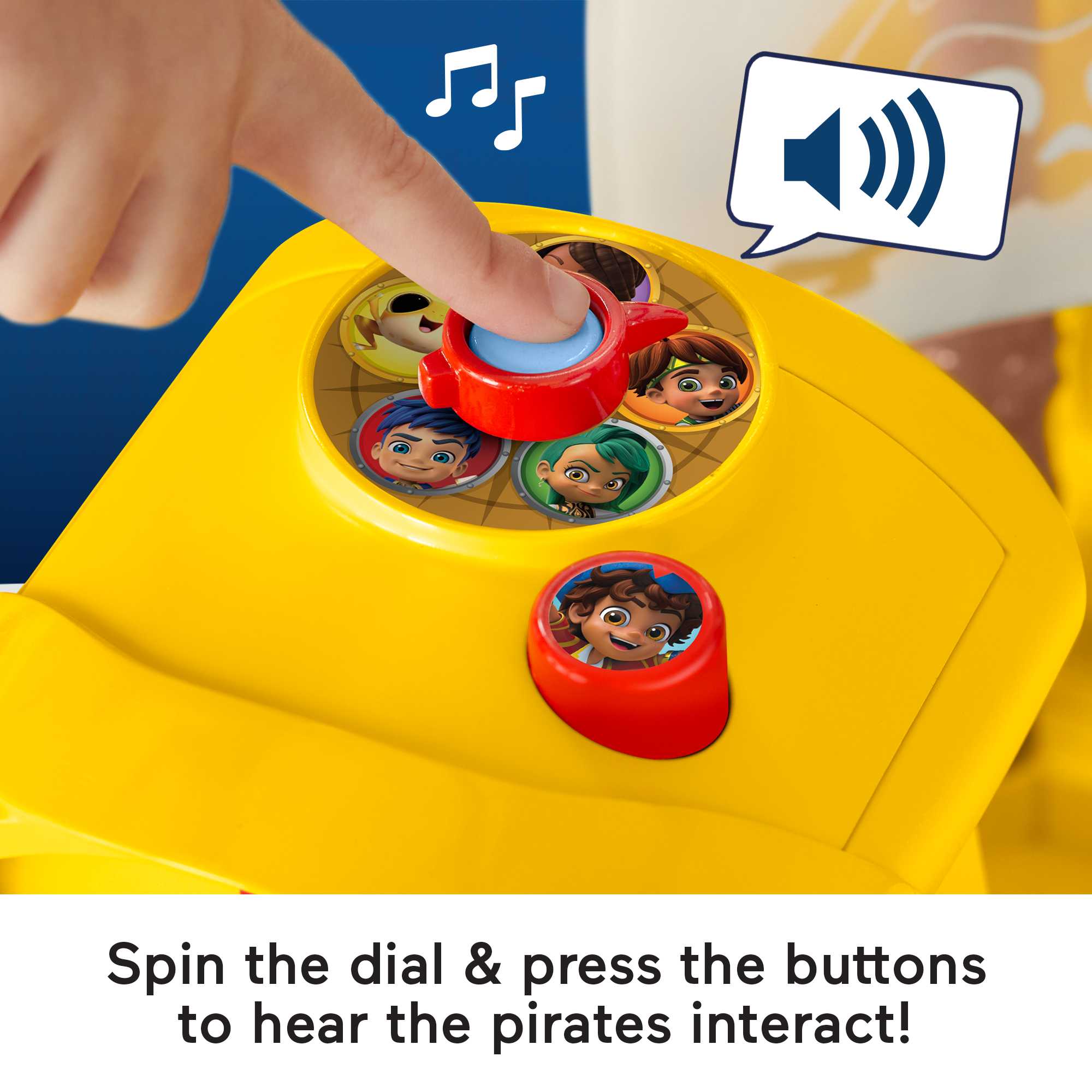 Fisher-Price Santiago Of the Seas Lights & Sounds El Bravo Pirate Ship, 8 Pieces