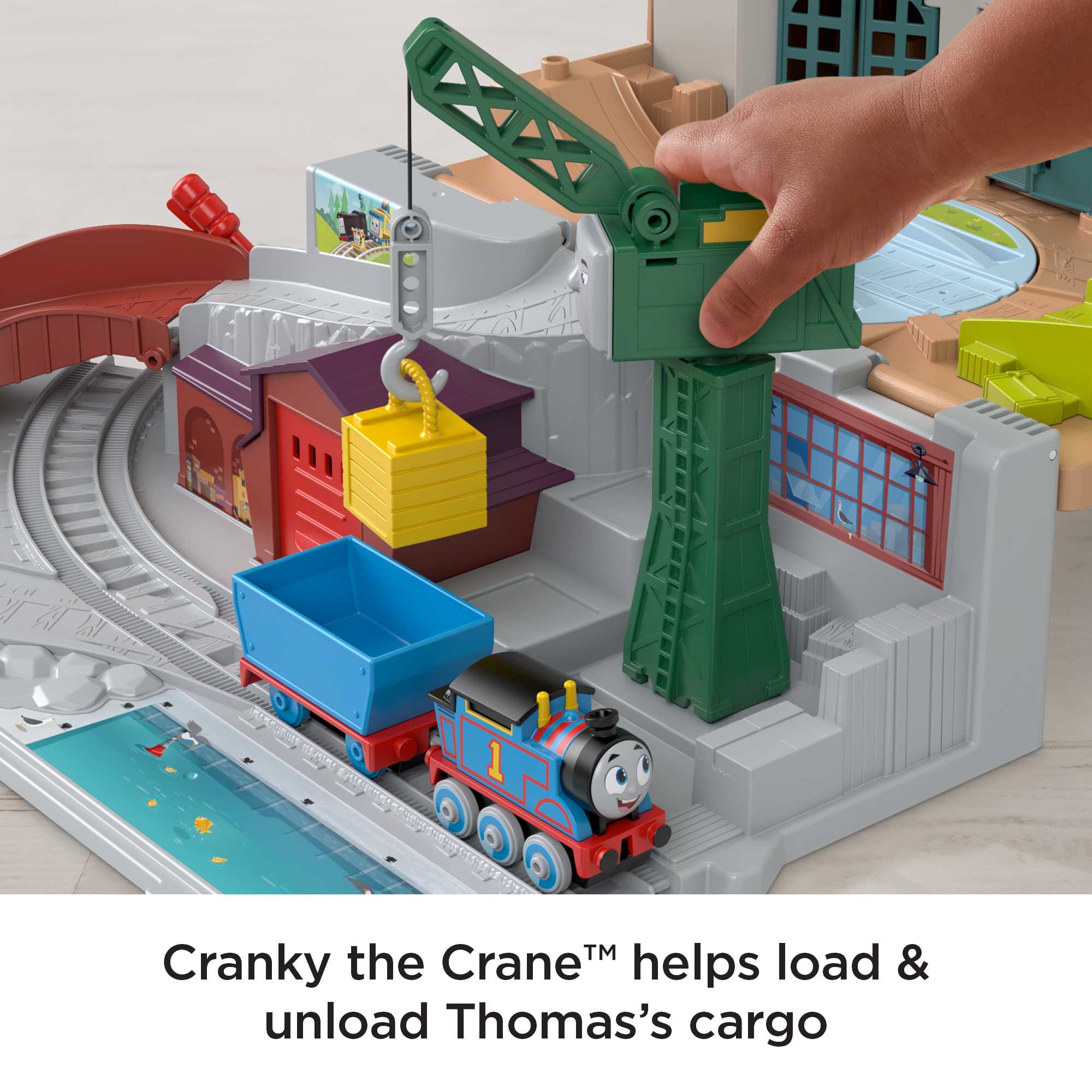 Thomas & Friends Sodor Take-Along Train Set, Portable Track Playset