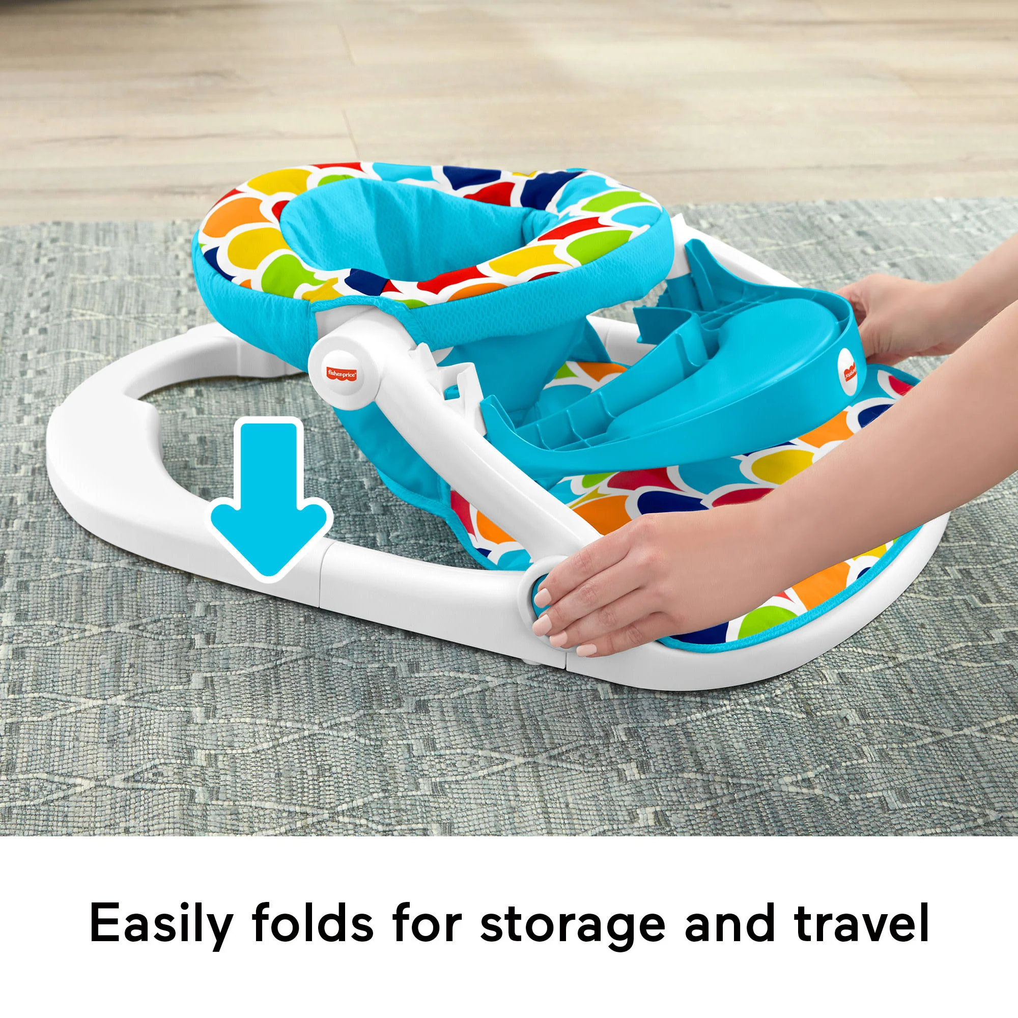 Fisher-Price Deluxe Sit-Me-Up Floor Seat With Toy Tray