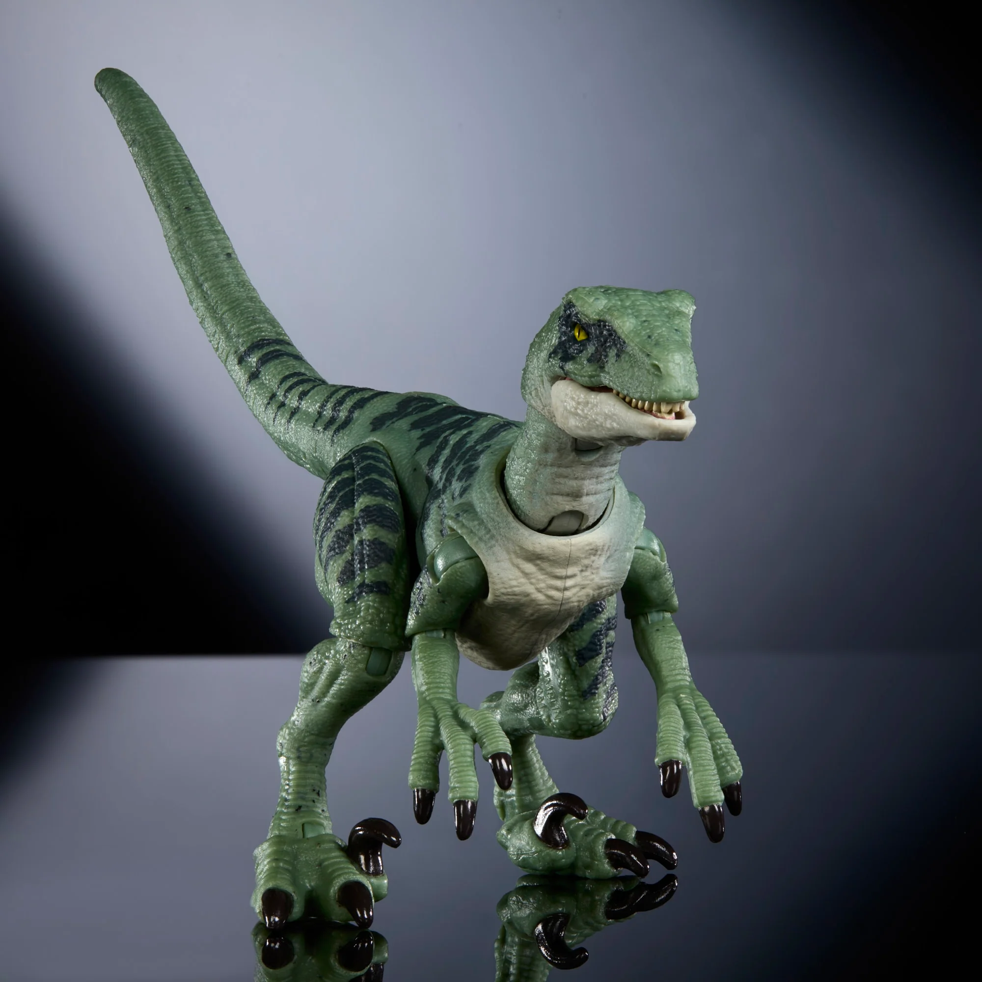 Jurassic World Hammond Collection Velociraptor Delta Dinosaur Figure With 14 Articulations