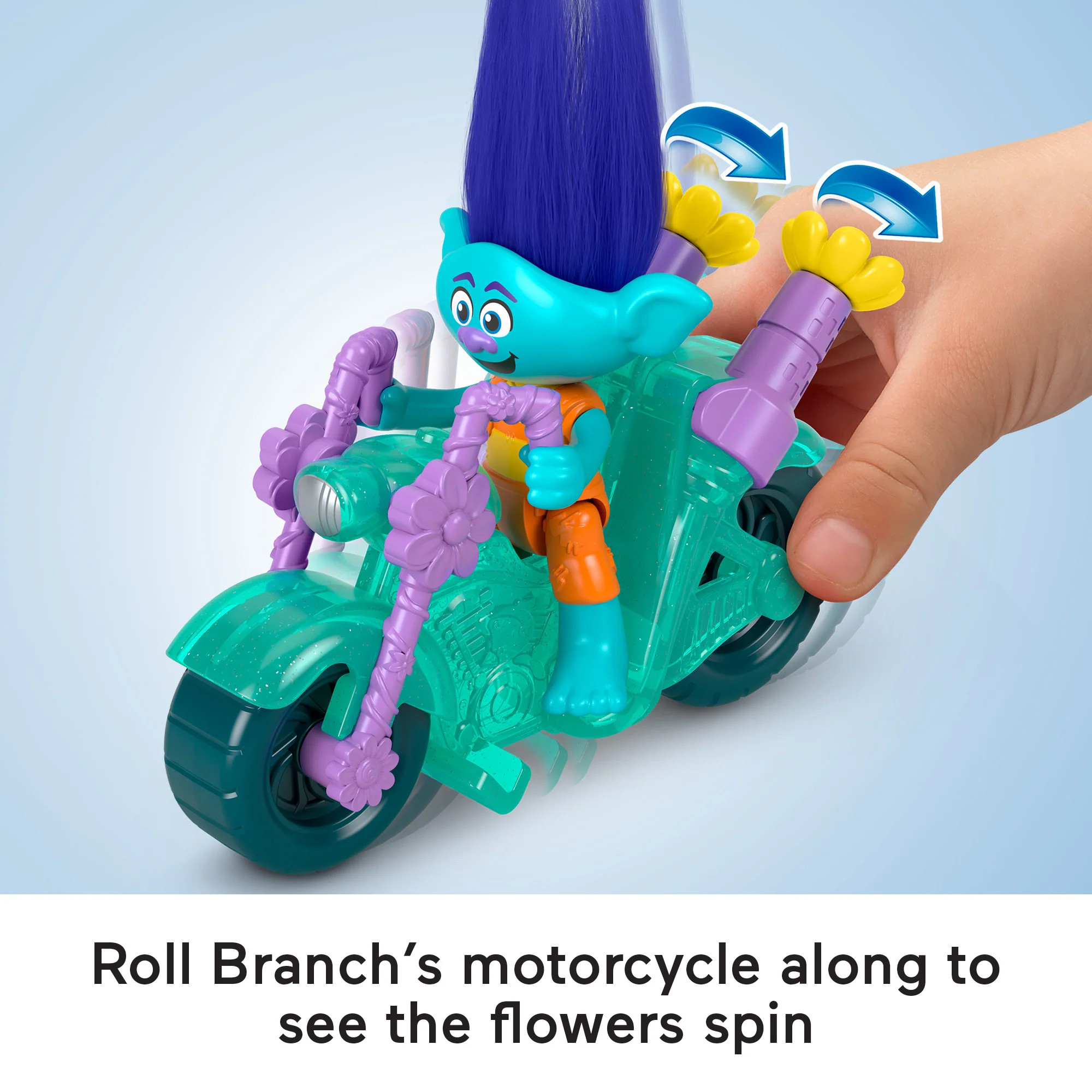 Imaginext Dreamworks Trolls Sparkle & Roll Pack, Poppy Branch & Guy Diamond 6-Piece Figure Set