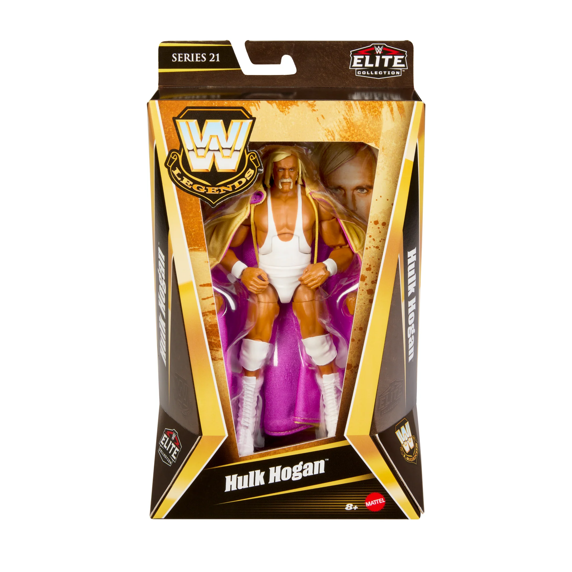 WWE Elite Collection Hulk Hogan Legends Action Figure With Singlet & Cape Accessory
