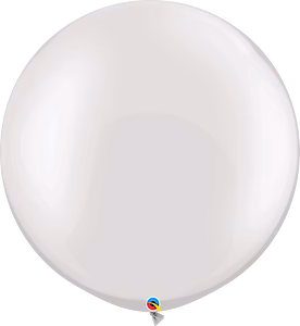 Qualatex 30 Inch Pearl White Latex Balloon 2ct