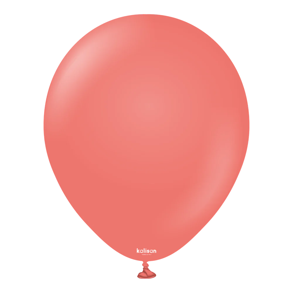 12 inch Kalisan Standard Coral Latex Balloons 100ct