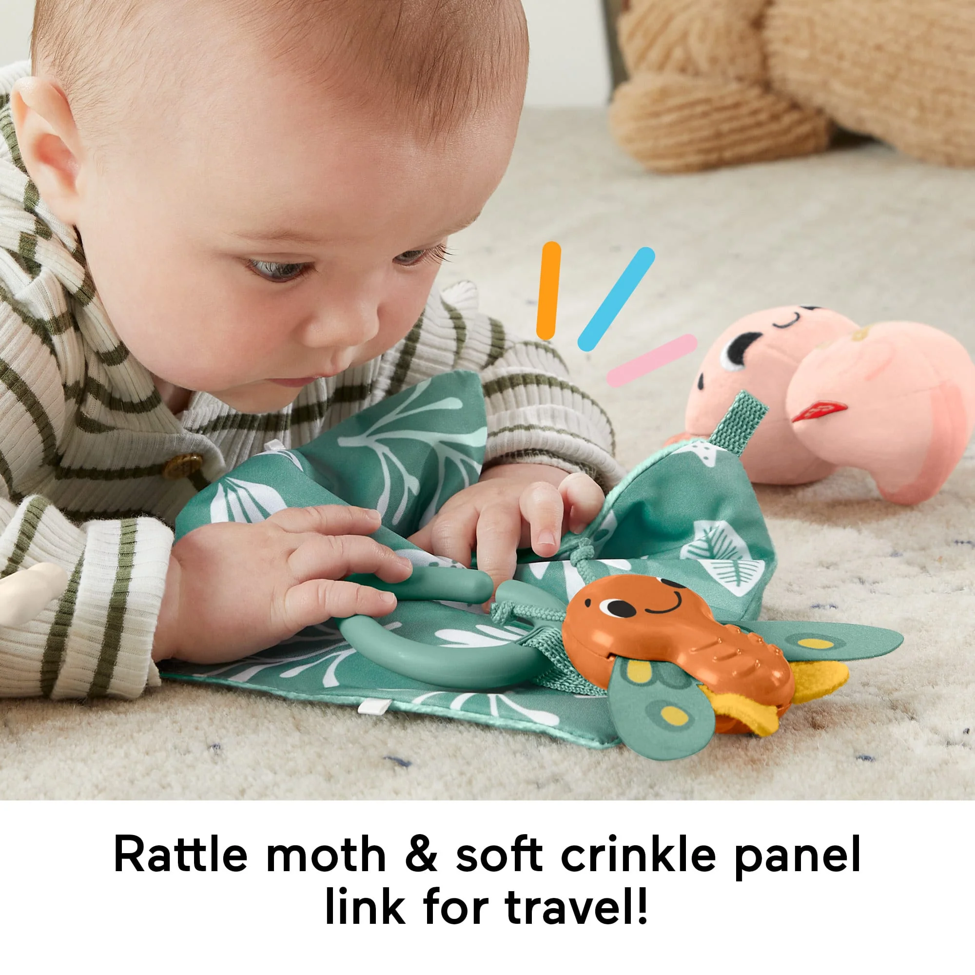 Fisher Price So Many Senses Gift Set, 4 Baby Sensory Toys With Fine Motor Activities