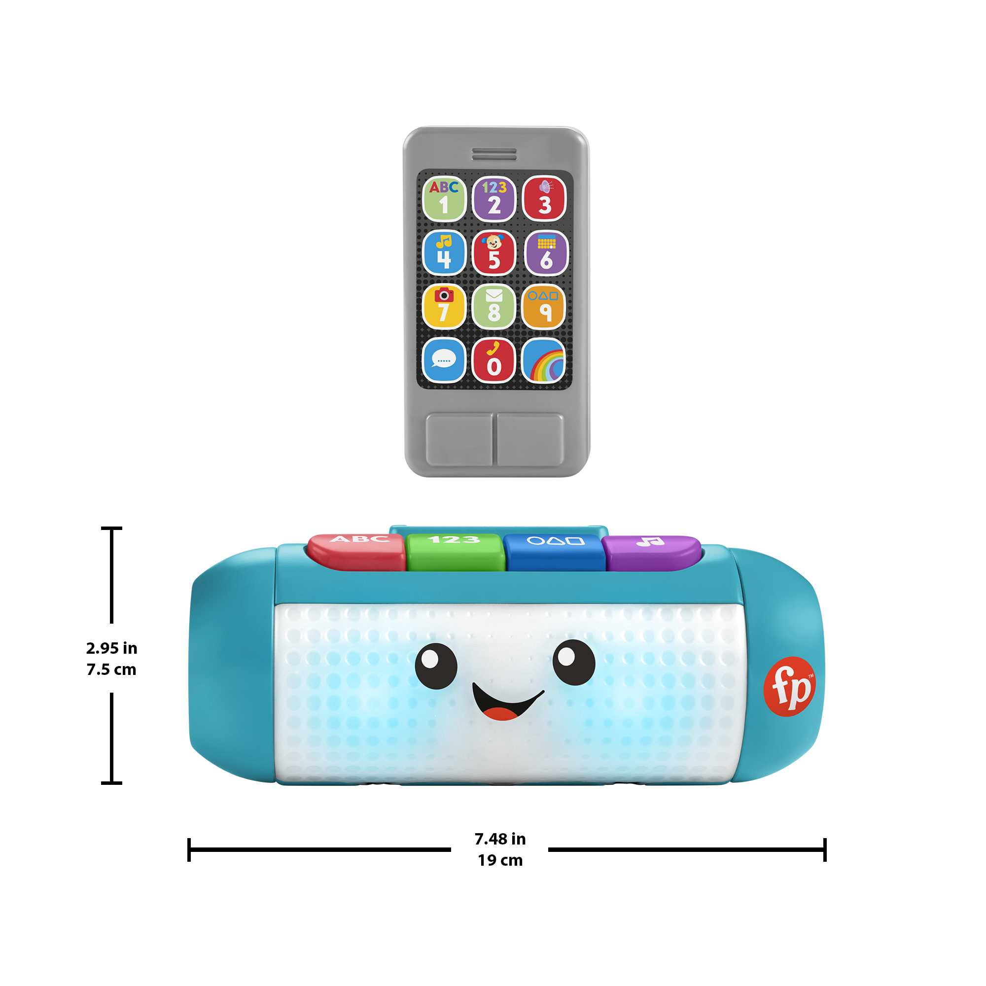 Fisher-Price Laugh & Learn Light Up Learning Speaker Electronic Baby Toy, 2 Pieces