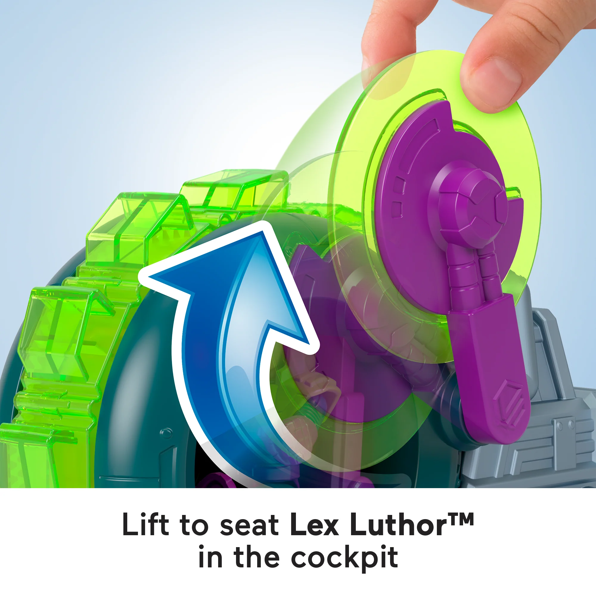 Imaginext DC Super Friends Lex Luthor Spinning Saw Vehicle & Figure Set For Preschool Kids