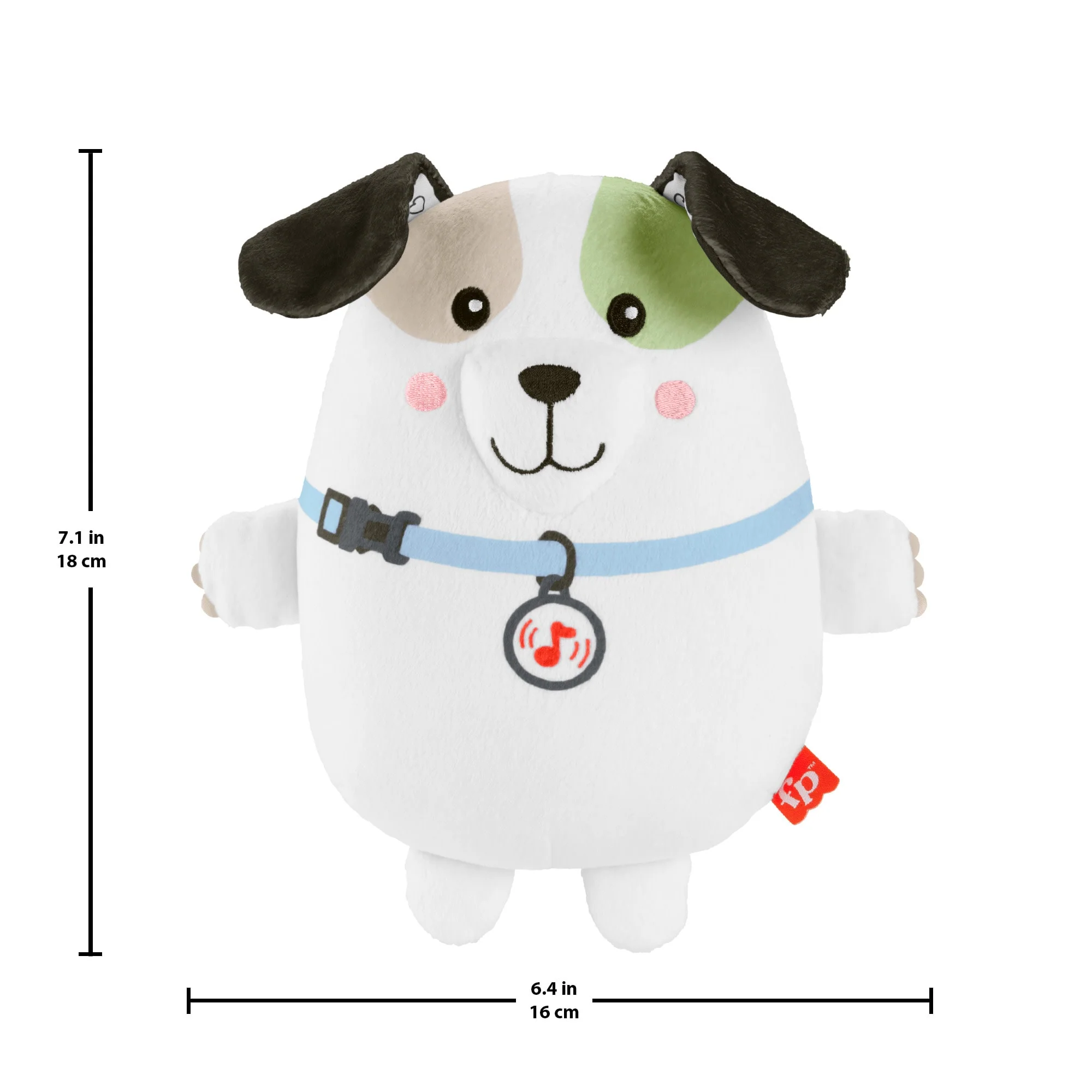 Fisher Price Calming Vibes Puppy Soother Portable Sound Machine Plush Toy For Newborns