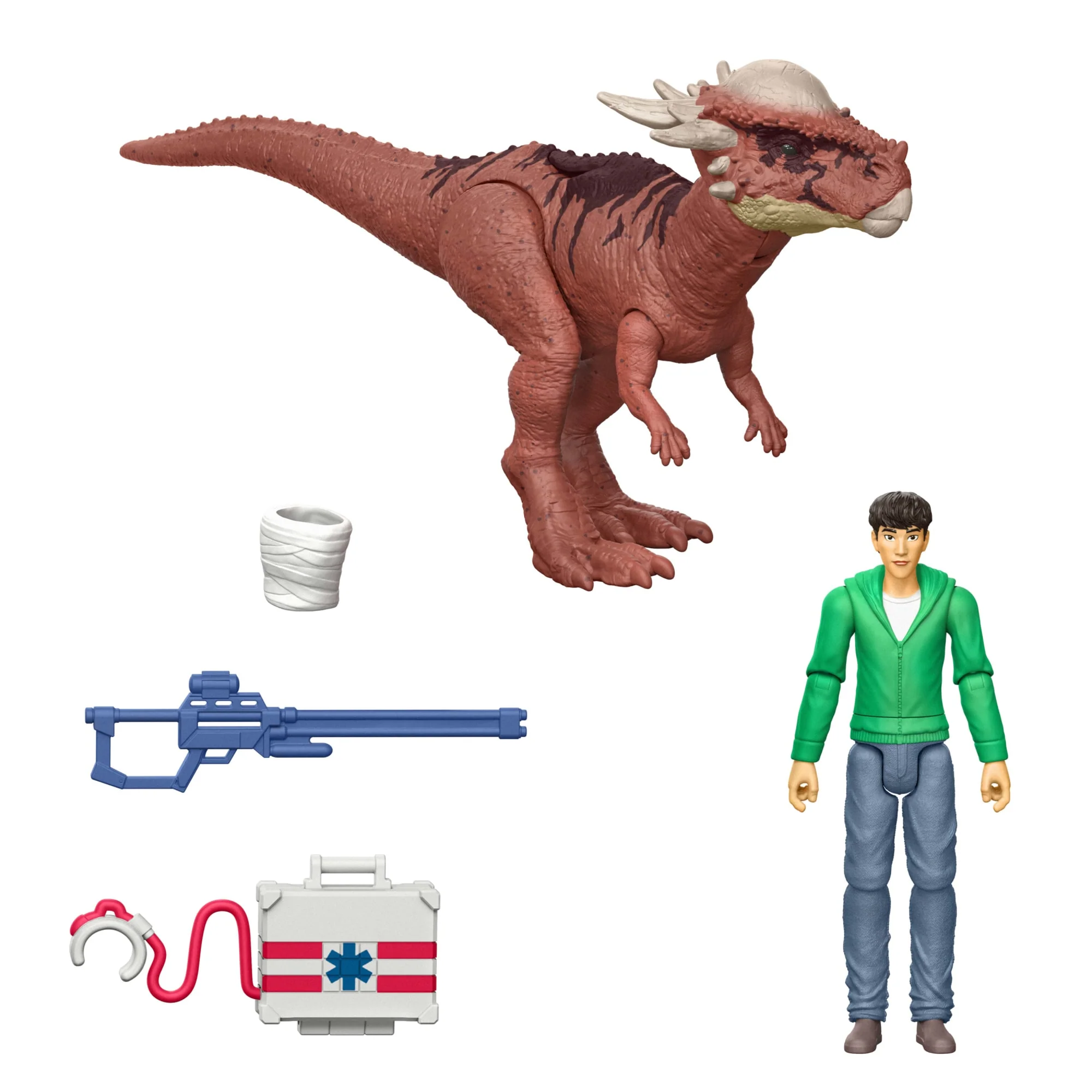 Jurassic World: Chaos Theory Defender Storypack, Kenji & Stygimoloch Action Figure Toys & Accessories