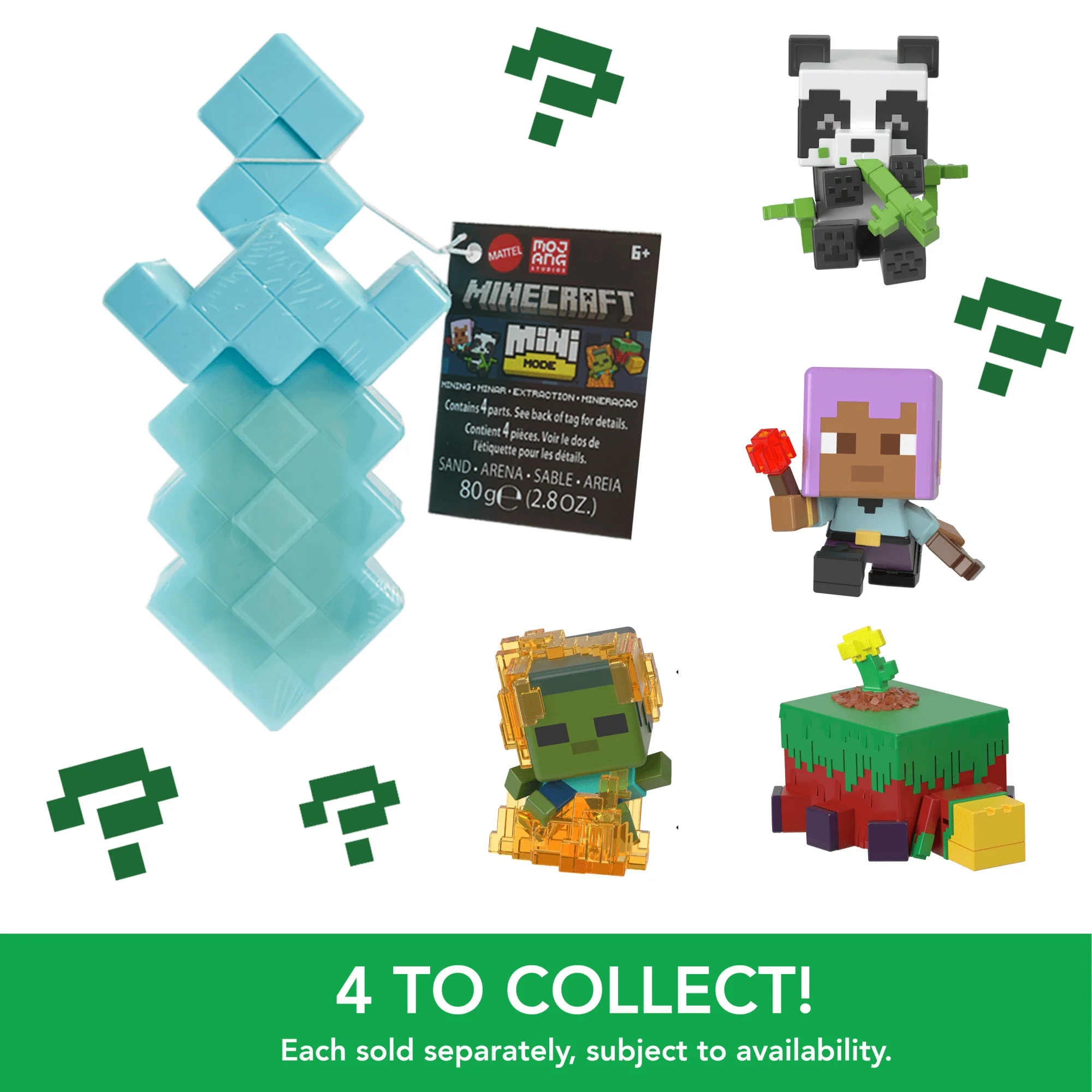 Minecraft Mini Mode Mining Figures Collection (Characters May Vary)