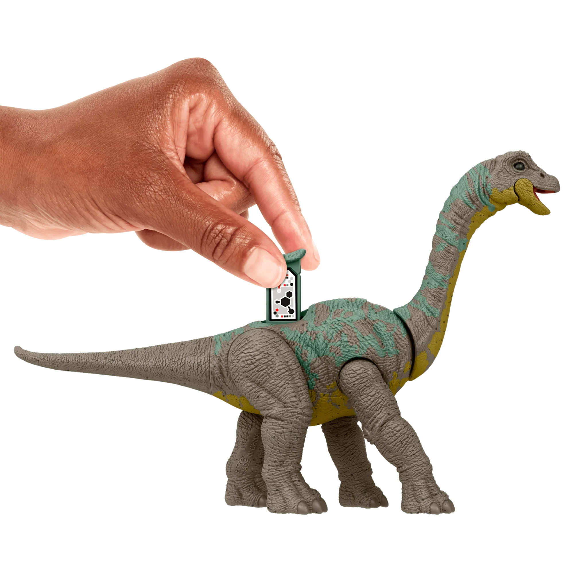 Jurassic World Danger Pack Apatosaurus Action Figure Toy, Posable With Physical & Digital Play
