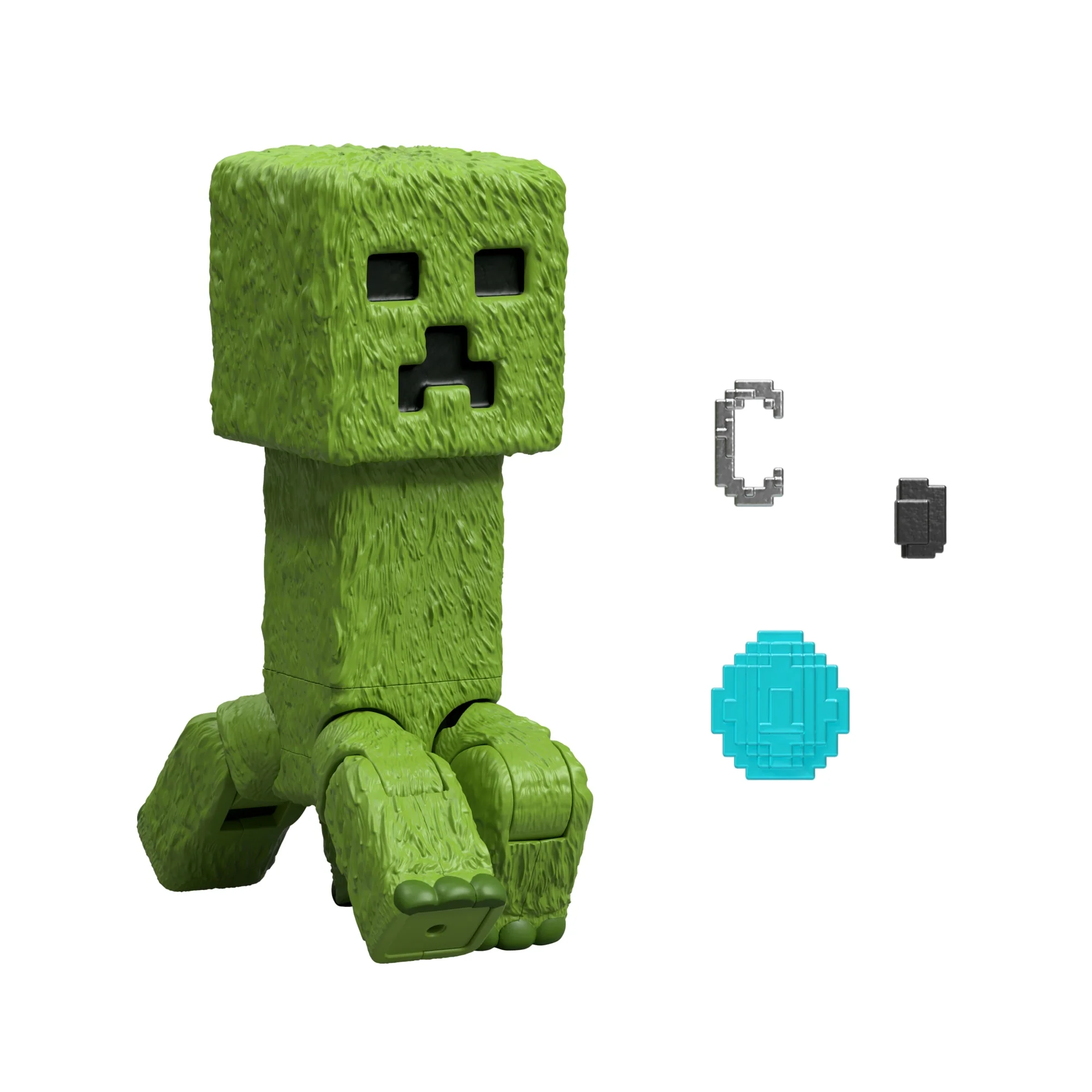 Minecraft Creeper Action Figure & Accessories, 4-Inch Toy Set Inspired By A Minecraft Movie