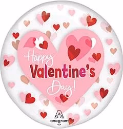 18 inch Anagram Valentine's Day Playful Hearts Clearz Balloon