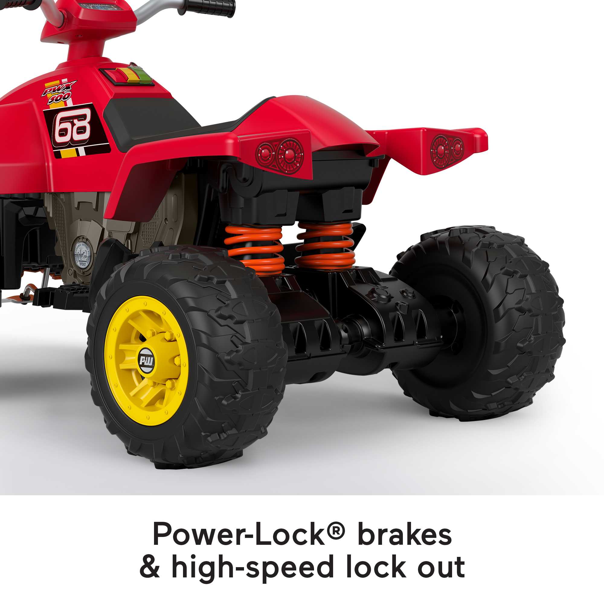 Power Wheels Hot Wheels Ride-On Racing ATV With Multi-Terrain Traction For Off Road, Child 3Y+