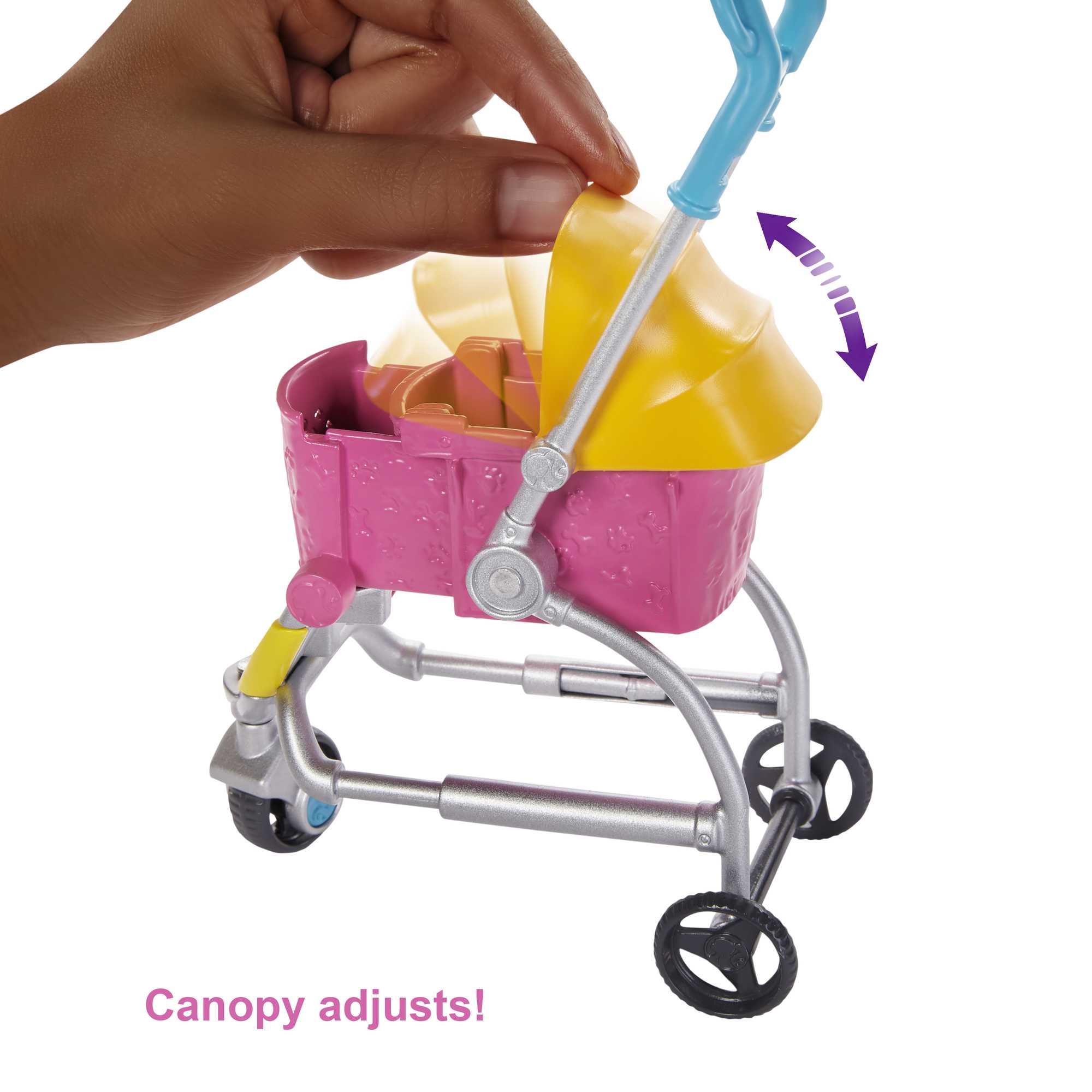 Barbie Stroll ��n Play Pups Playset With Barbie Doll, 2 Puppies And Pet Stroller