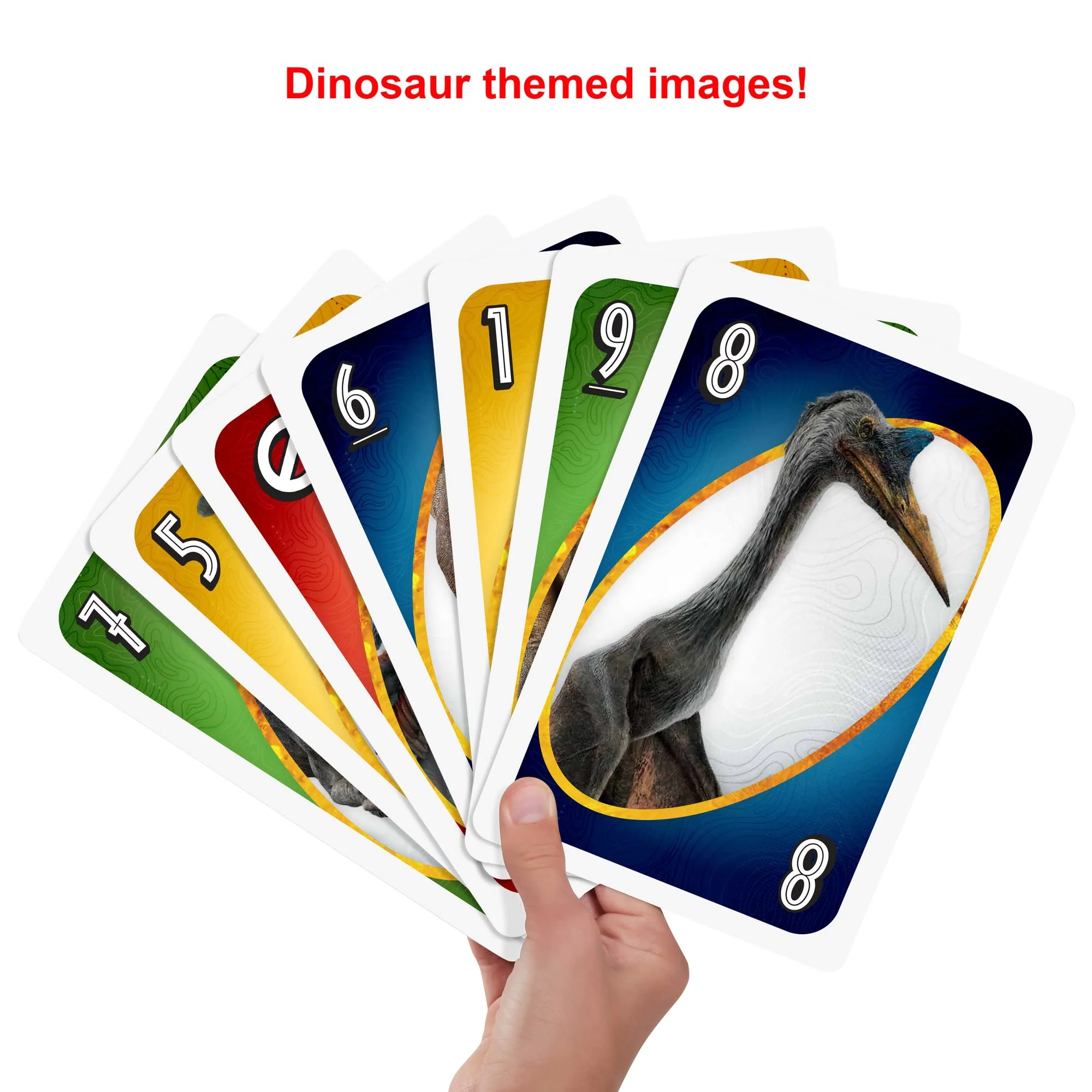 Giant UNO Jurassic World Dominion Card Game With Oversized Cards