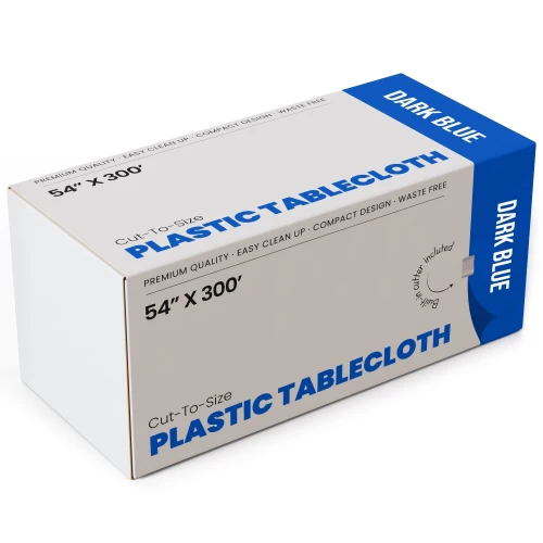 54 In. x 300 Ft. Cut To Size Table Roll | Dark Blue