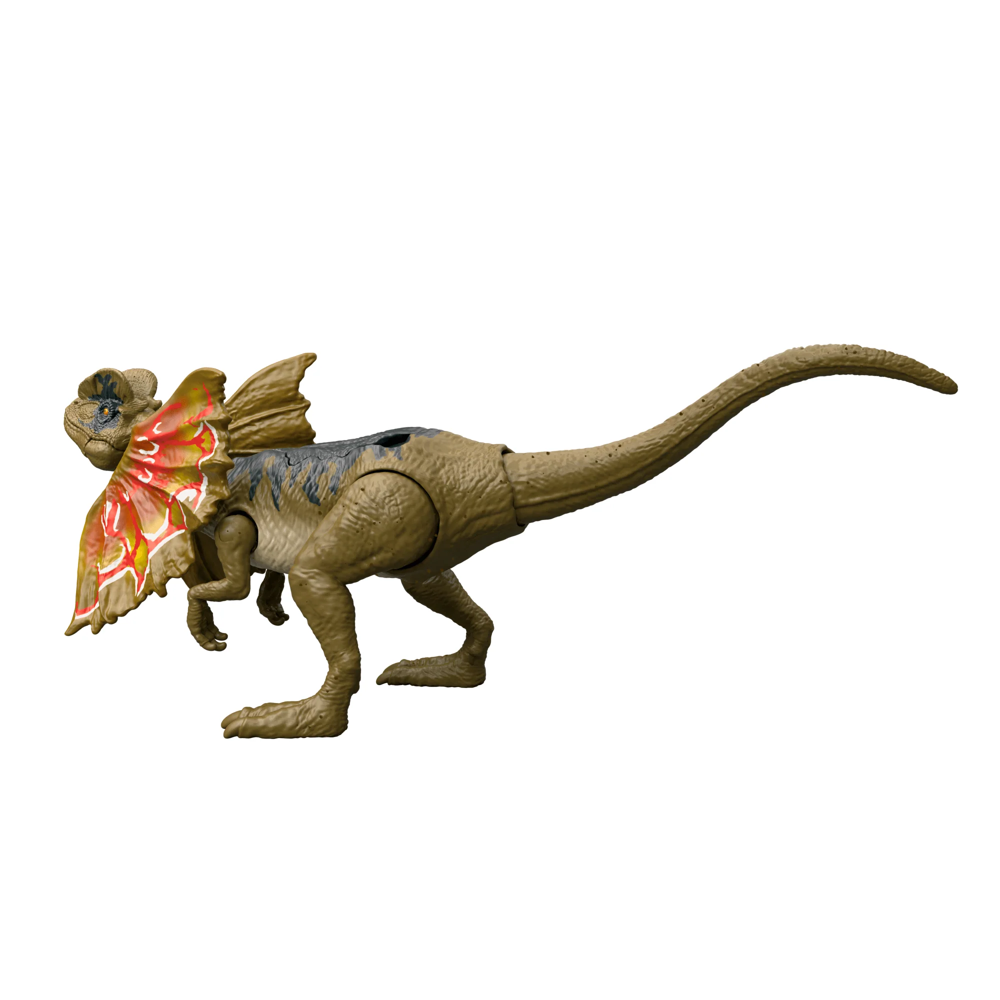 Jurassic World Strike Attack Dilophosaurus Dinosaur Action Figure Toy With Single Strike Action
